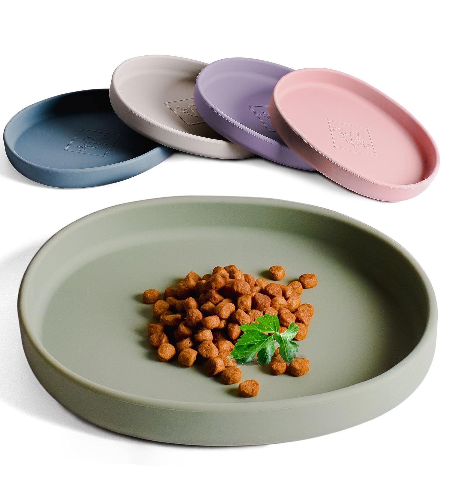Ne & No Food Bowl for Small Dogs & Puppies - Silicone Camping Bowl for Dry & Wet Food - Water Bowl in Sage Green - Buy Online on GoSupps.com