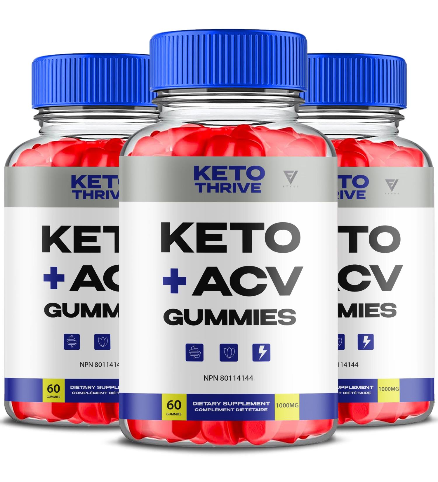 (3 Pack) Keto Thrive Keto ACV Gummies KetoThrive Canada Apple Cider Vinegar Advanced Strength Daily Multivitamin Supplement Compl ment multivitamin quotidien avanc ACV de Keto Thrive (180 Gummies) - Buy Online on GoSupps.com