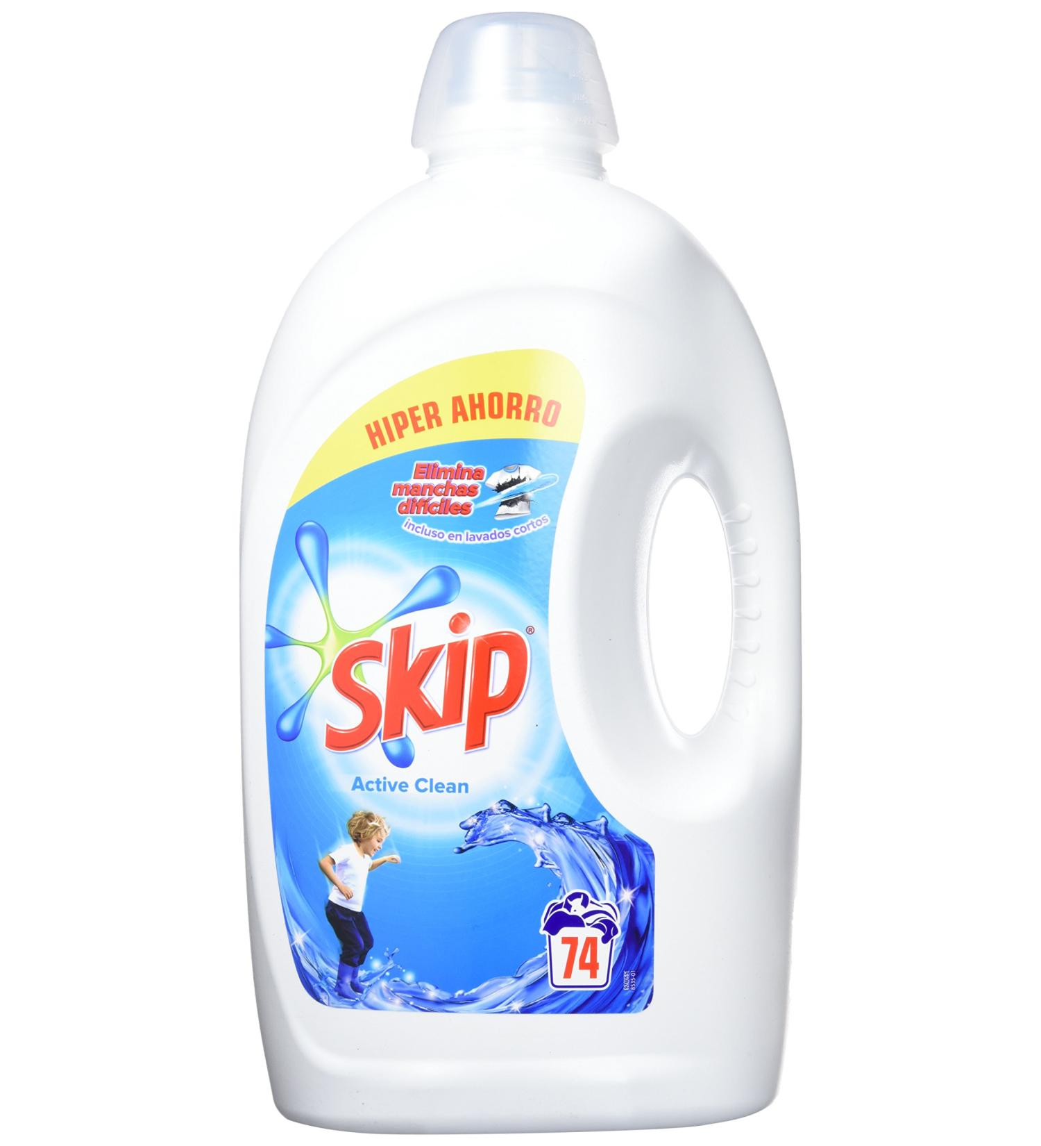 Skip Active Clean Detergent Liquid 74 lavados - Buy Online on GoSupps.com