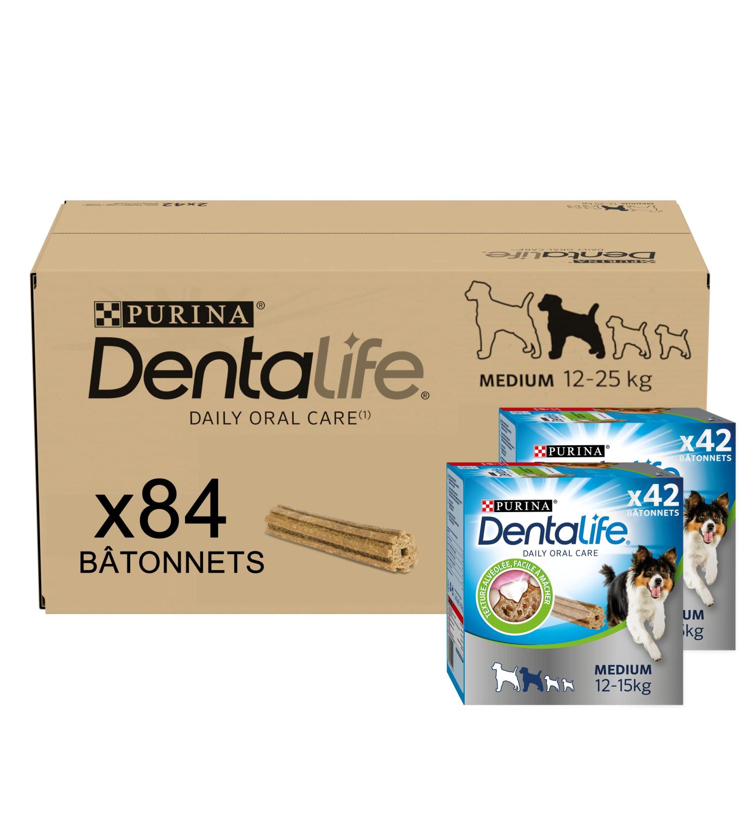 Dentalife Medium Dental Sticks for Dogs | 1.93 kg Multipack | Bucco Hygiene Chews for Medium-Sized Dogs (12-25 kg) - Buy Internationally - Buy Online on GoSupps.com