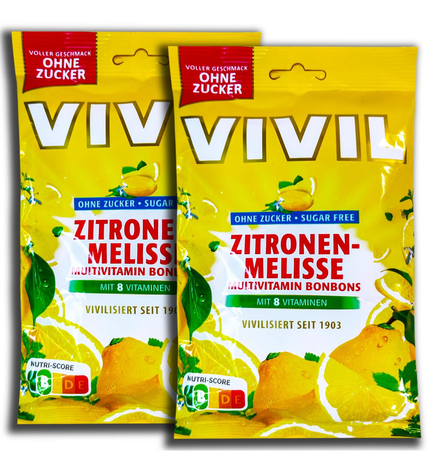 VIVIL Vivil 2 x 120g Multivitamin Candy Melissa Sugar Free