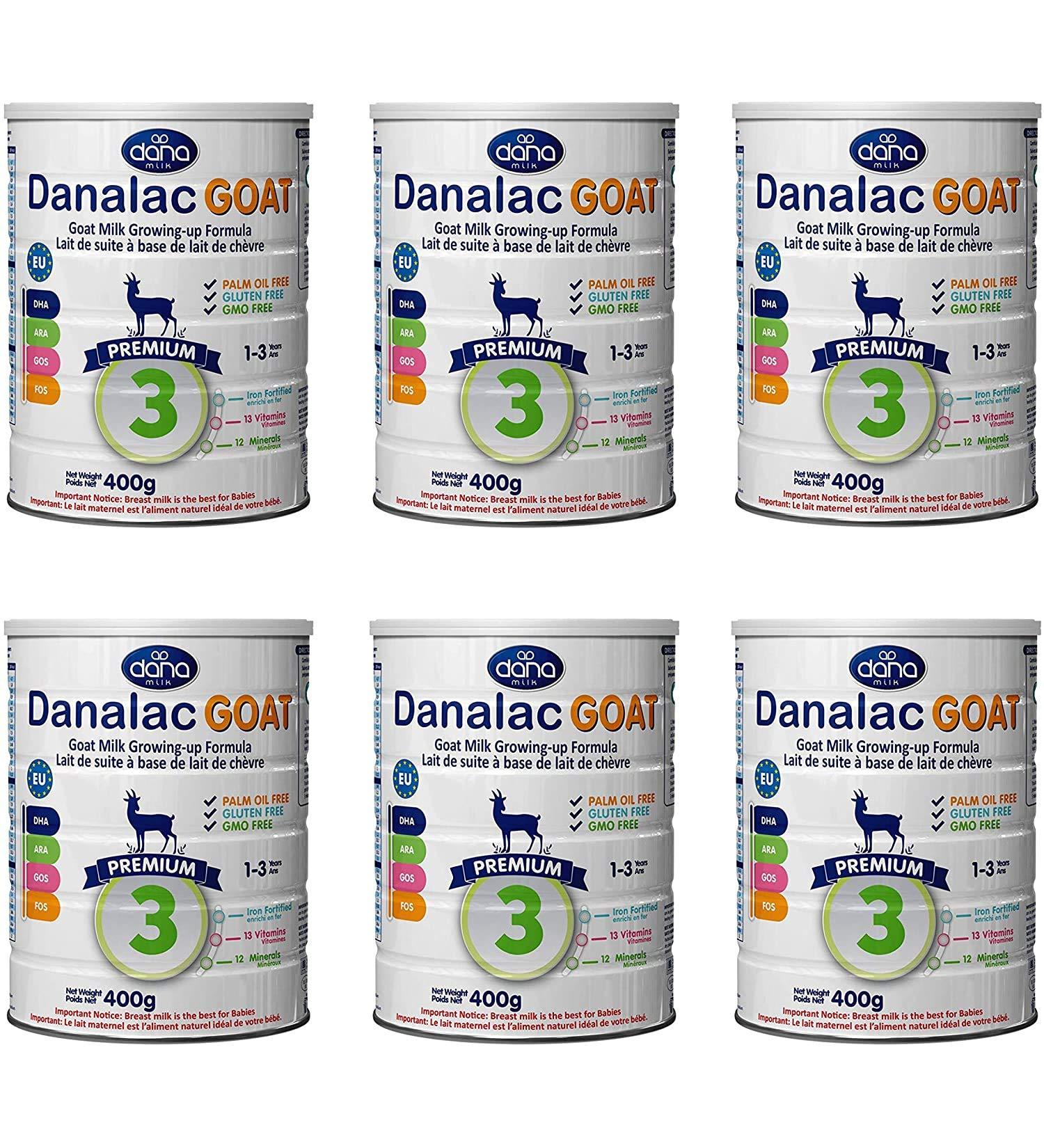 Danalac tape 3 Lait de Ch vre Formule de Croissance en Poudre pour 1-3 Ann es B b s 400 g 1 Unit