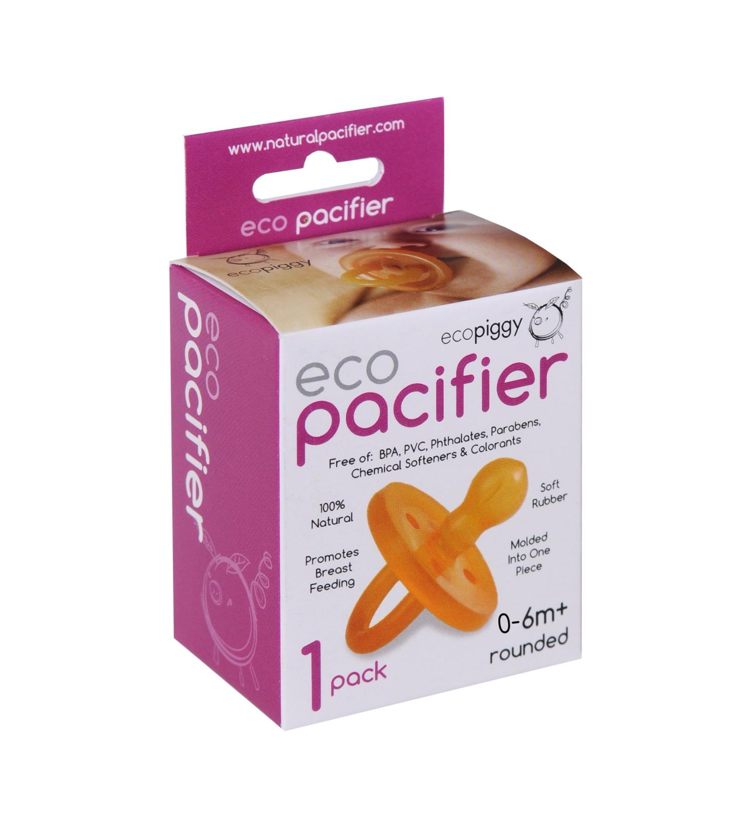 Ecopacifier Natural Rubber Pacifier for 0-6 Months - 1 Count - Buy Online on GoSupps.com