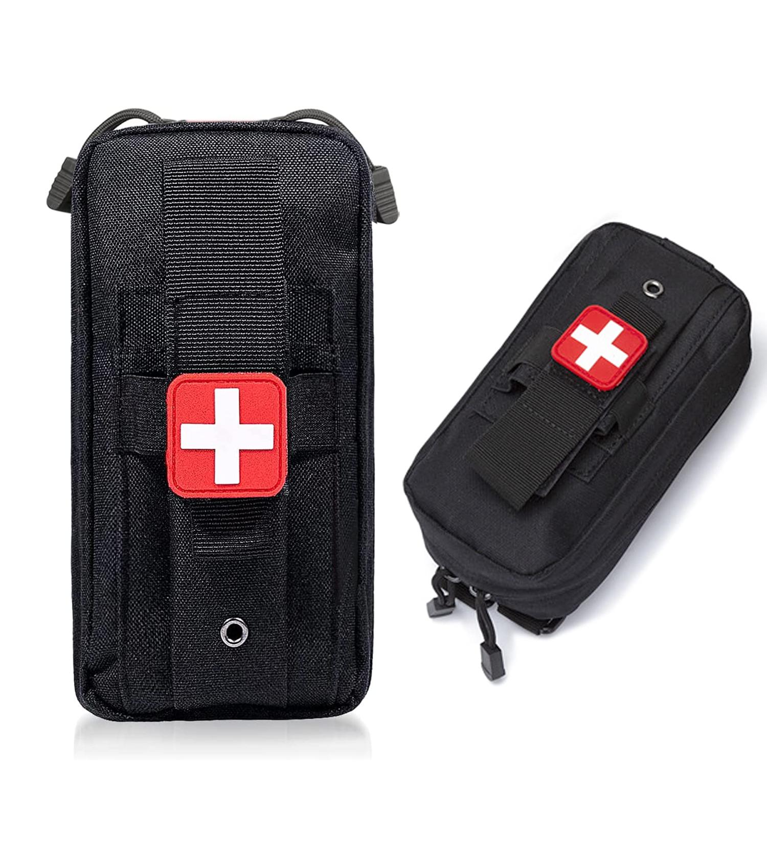 Tourniquet Holder & Small Trauma Kit - Portable Tactical First Aid Pouch for Camping and Hiking - Buy Online on GoSupps.com