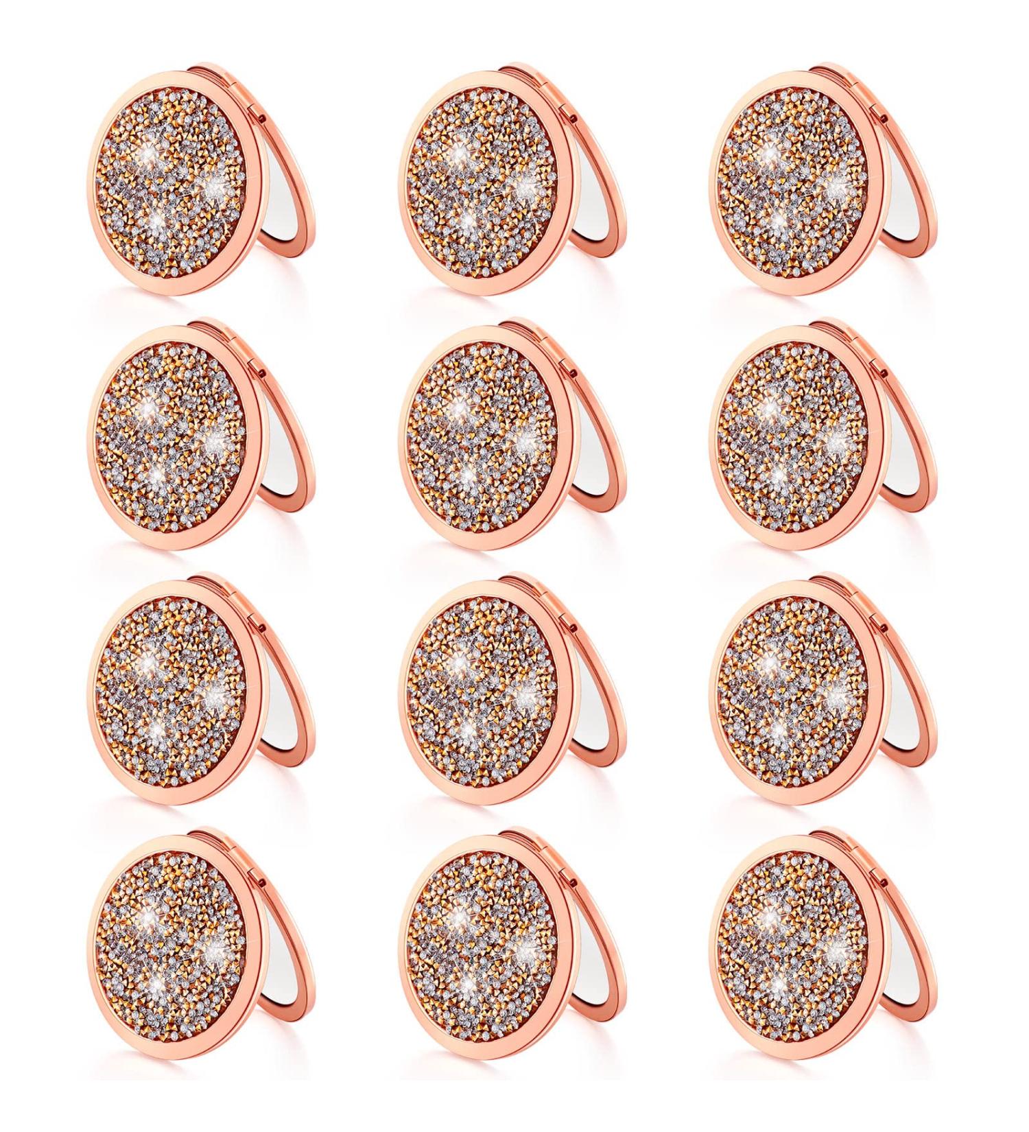 Compact Cosmetic Mirror 2.75 Inch - Pocket Makeup Mirror for Purse Travel - Bridesmaid and Bridal Shower Gifts (12 Pcs) - Buy Online on GoSupps.com