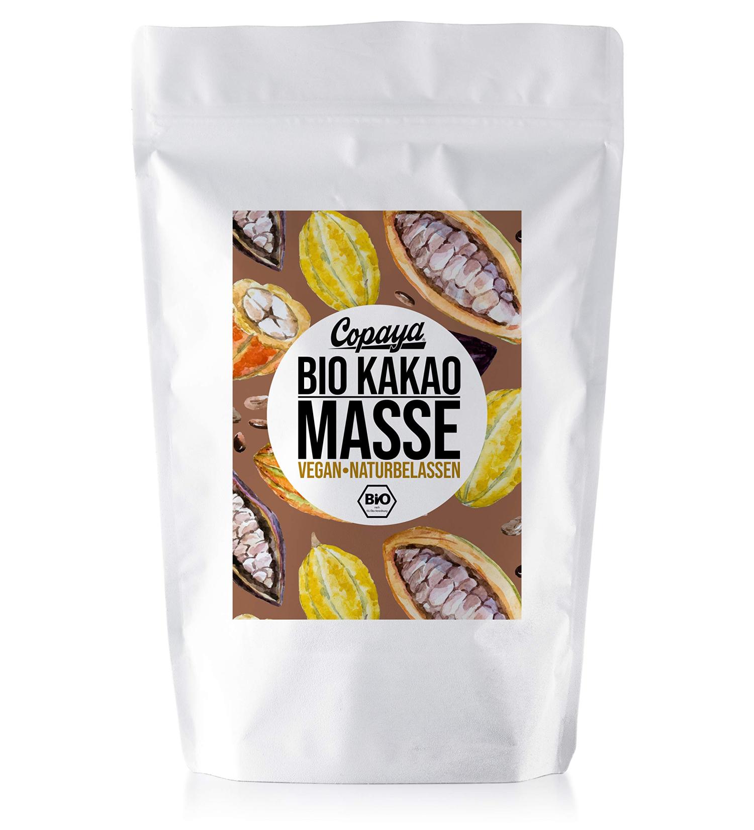 Copaya Organic Cocoa Mass - Raw Food Quality Peruvian Cocoa Paste (1000g) from Criollo Beans | Premium International Shipping - Buy Online on GoSupps.com