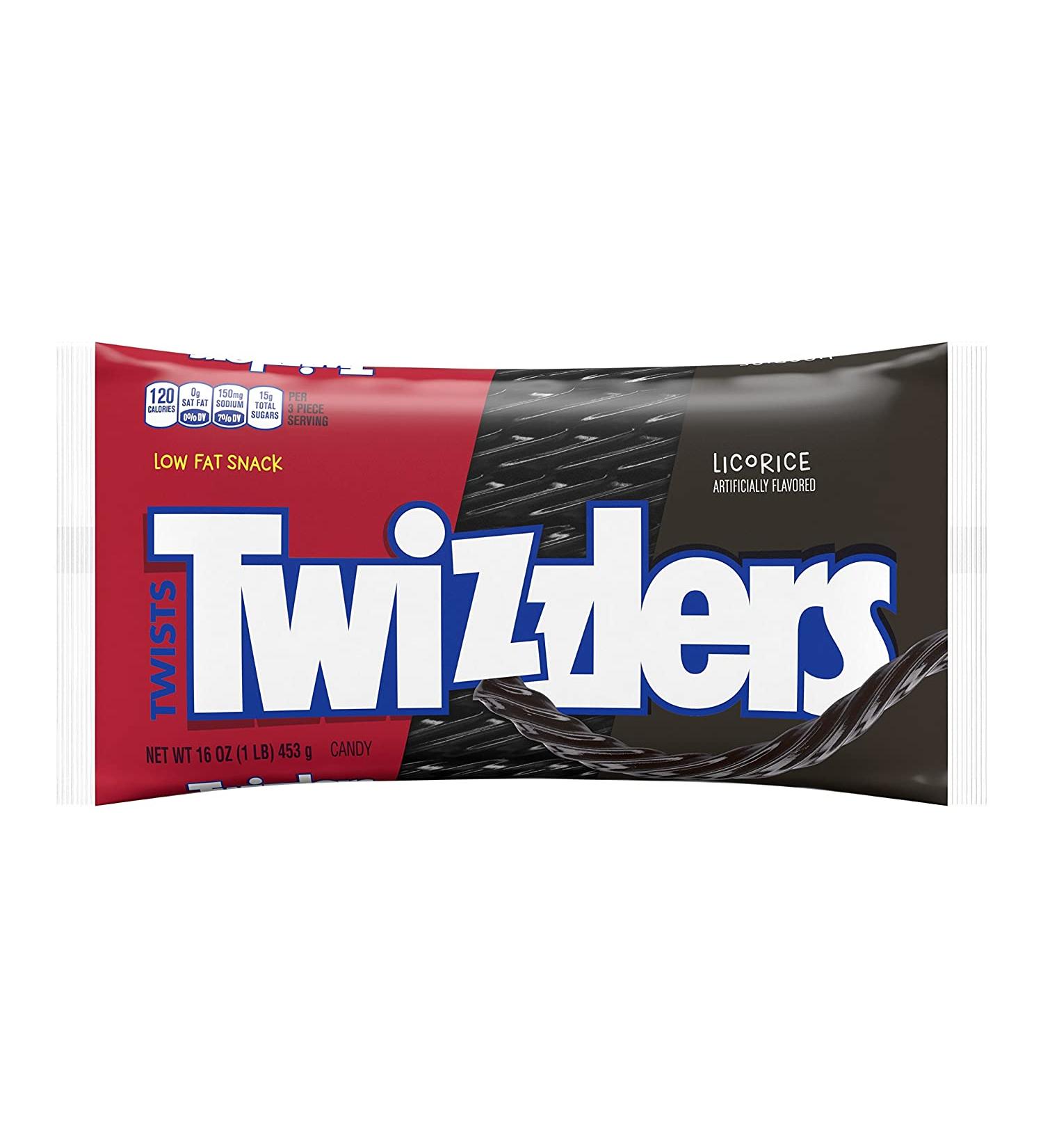 TWIZZLERS Licorice Candy Black Licorice - 16 Oz. - Pack of 12 | Buy Online Now - Buy Online on GoSupps.com