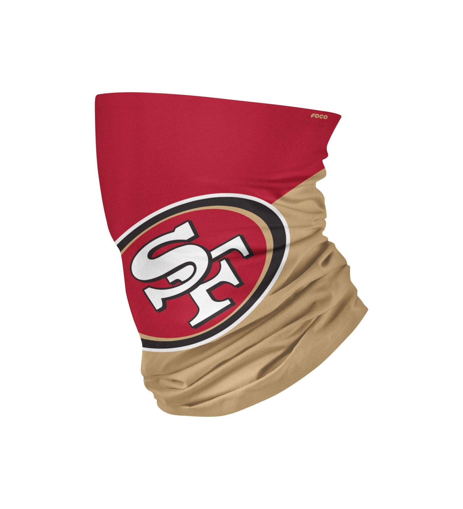 FOCO NFL San Francisco 49ers Youth Neck Gaiter - Team Color Logo - Buy Online on GoSupps.com