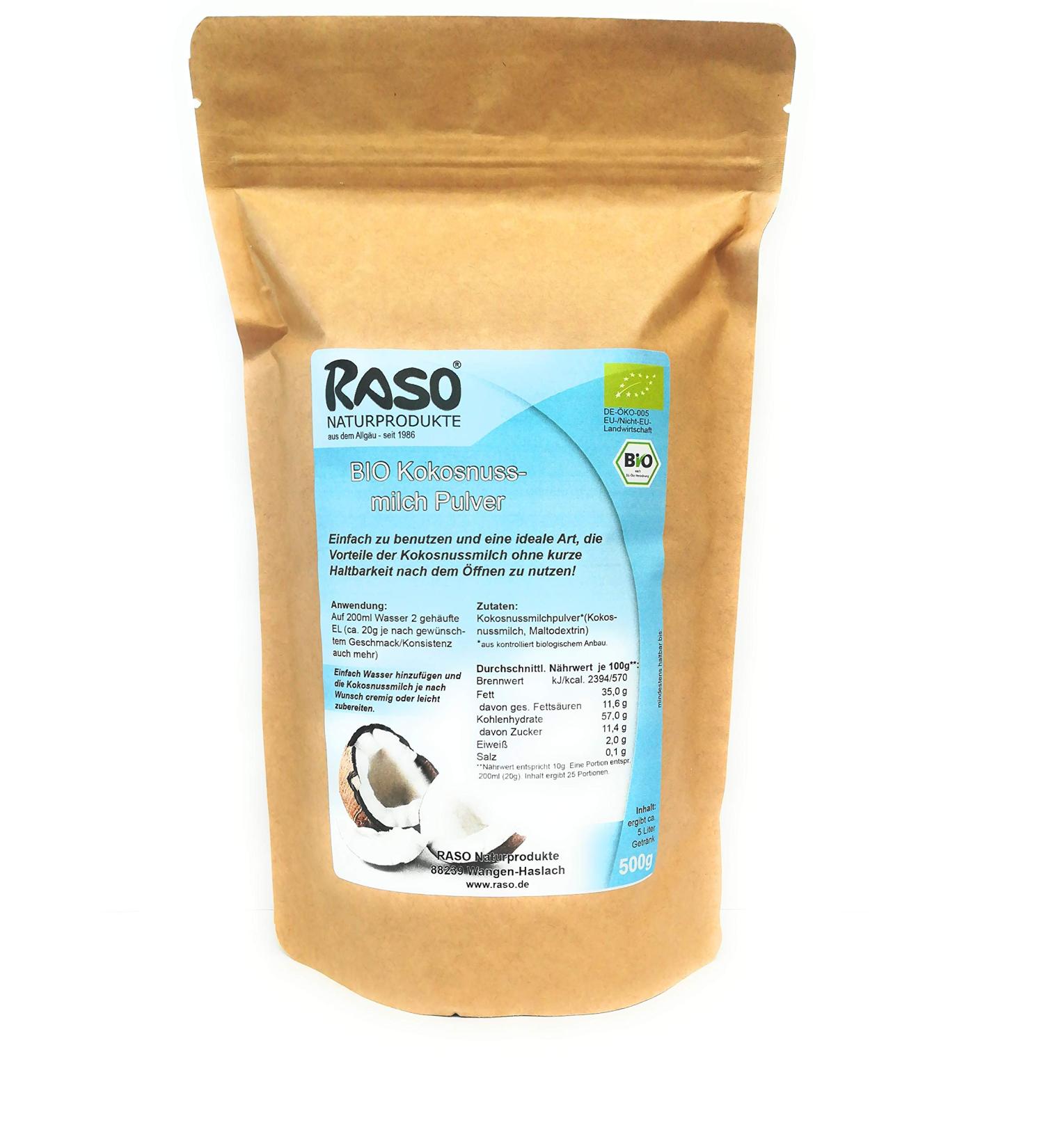 Buy Organic Coconut Milk Powder 500g | Premium Coconut Powder for Cooking & Baking - Buy Online on GoSupps.com