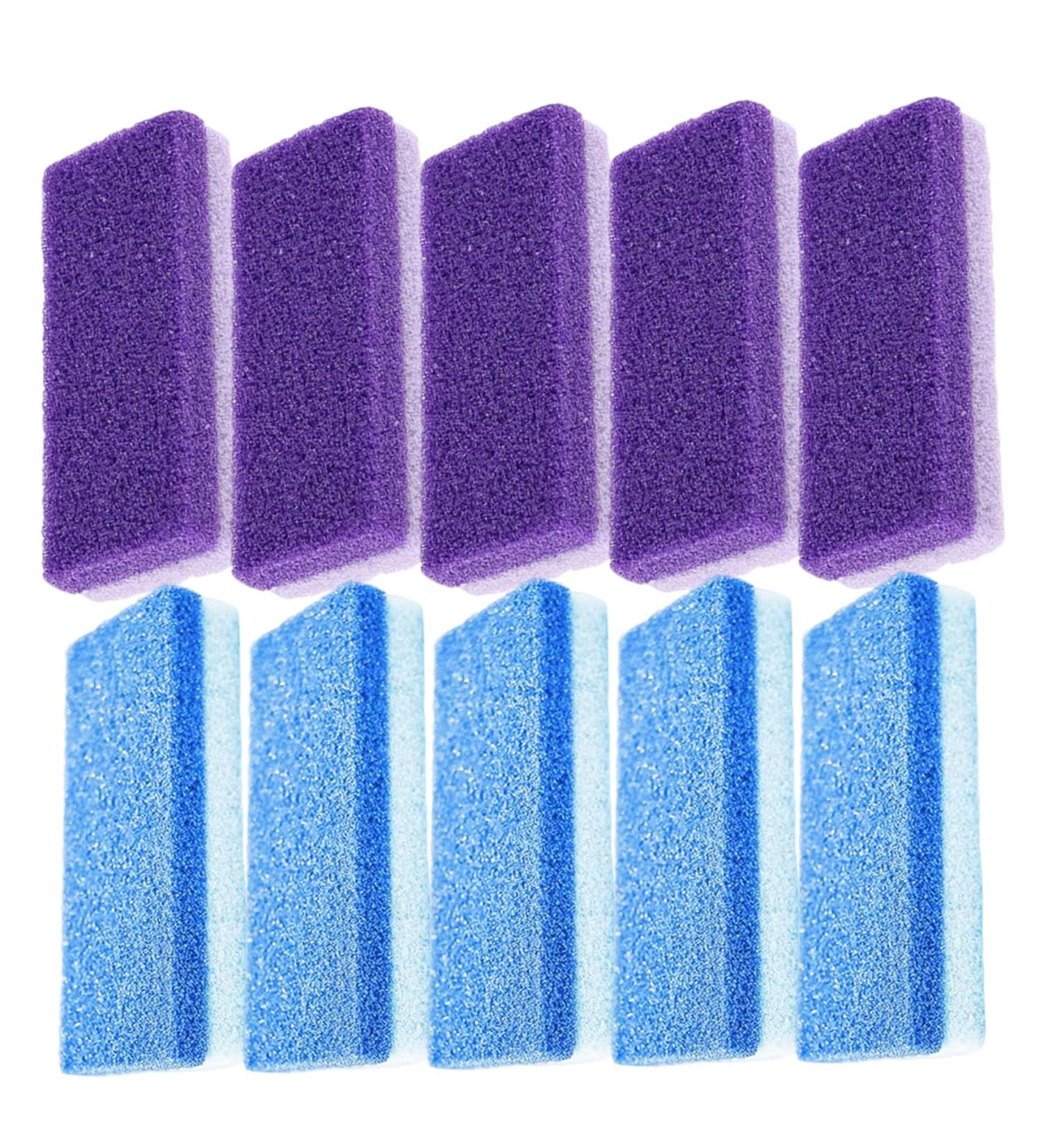 5 pi ces pierre ponce pour pieds outil de r curage de p dicure ergonomique utilisation douche pour pieds mains et coudes lisses pierre exfoliante pour spa domicile (bleu)... Bleue