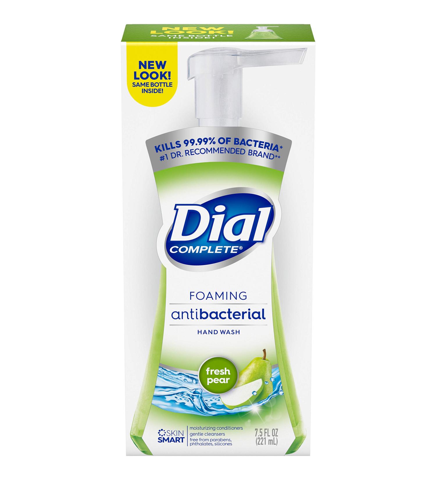 DIAL 7.5 oz Pear Foam Soap - Nourishing Hand Wash | Fast International Shipping - Buy Online on GoSupps.com