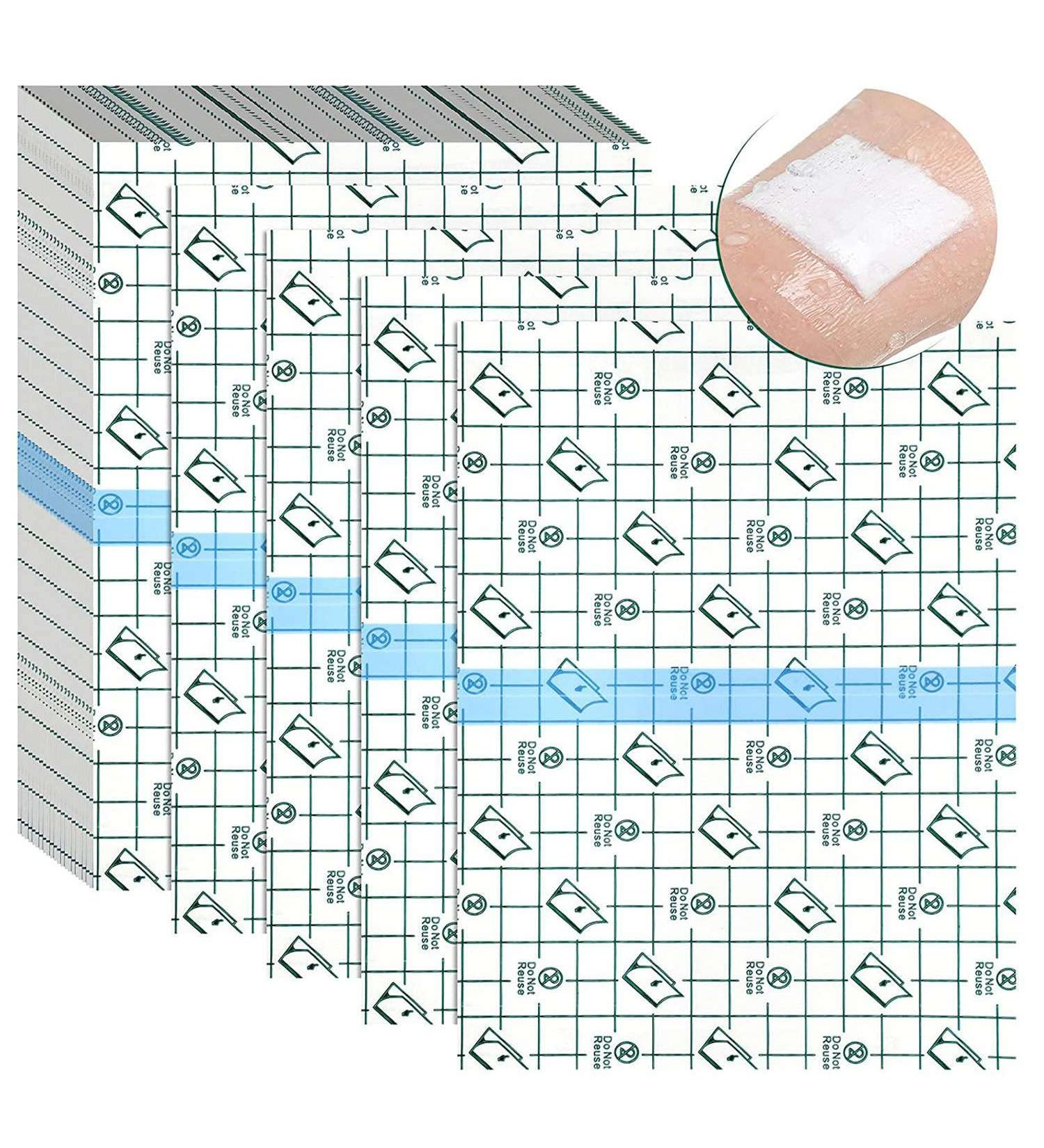 qazaa 50 Pieces Shower Waterproof Patch Disposable Transparent Stretch Bandage Shield Cover for Tattoos Swimming Showering - Buy Online on GoSupps.com