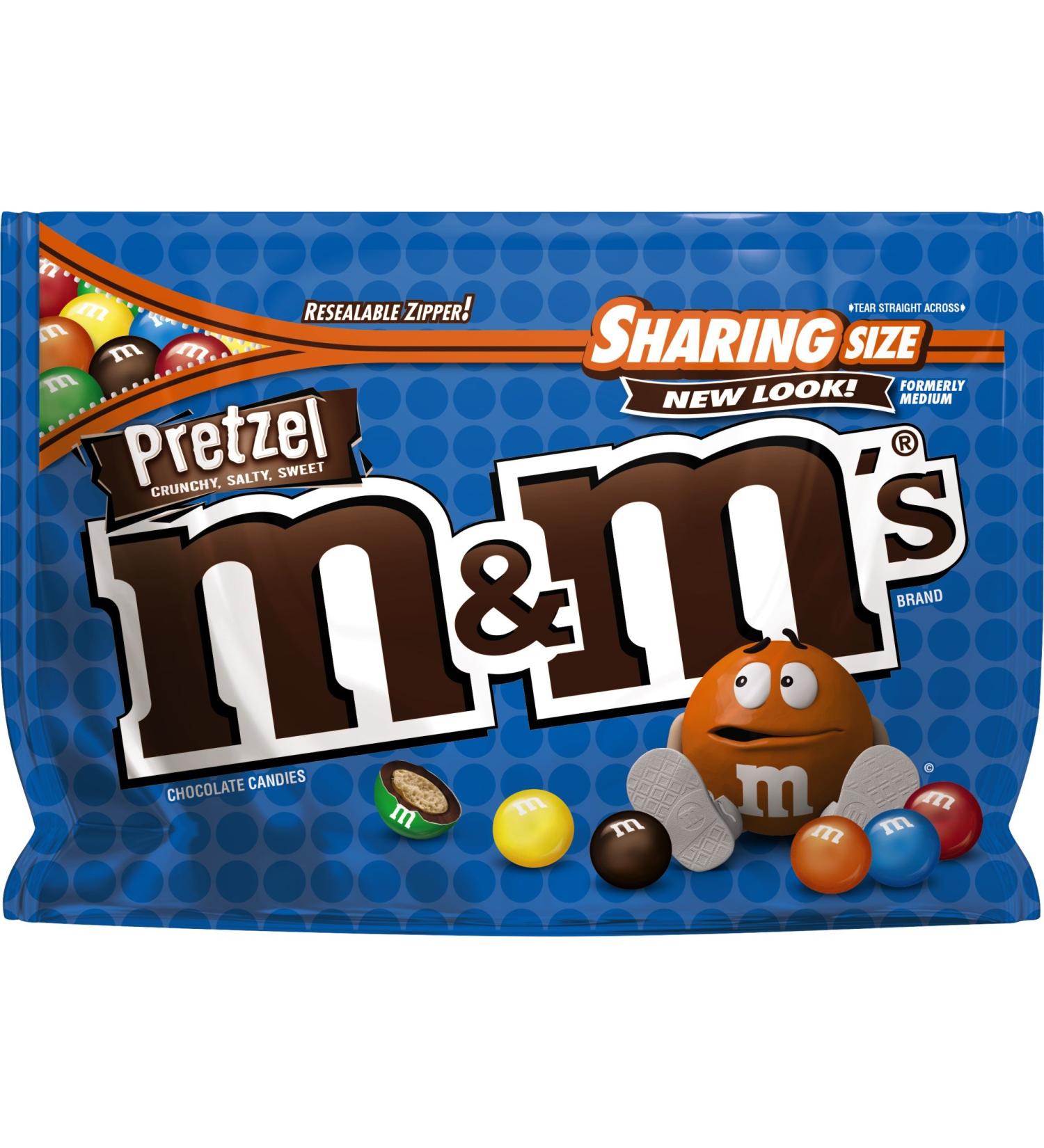 M&M's Pretzel Crunchy Chocolate Candies Sharing Size 226.8g - Salty Sweet Treat - Buy Online on GoSupps.com
