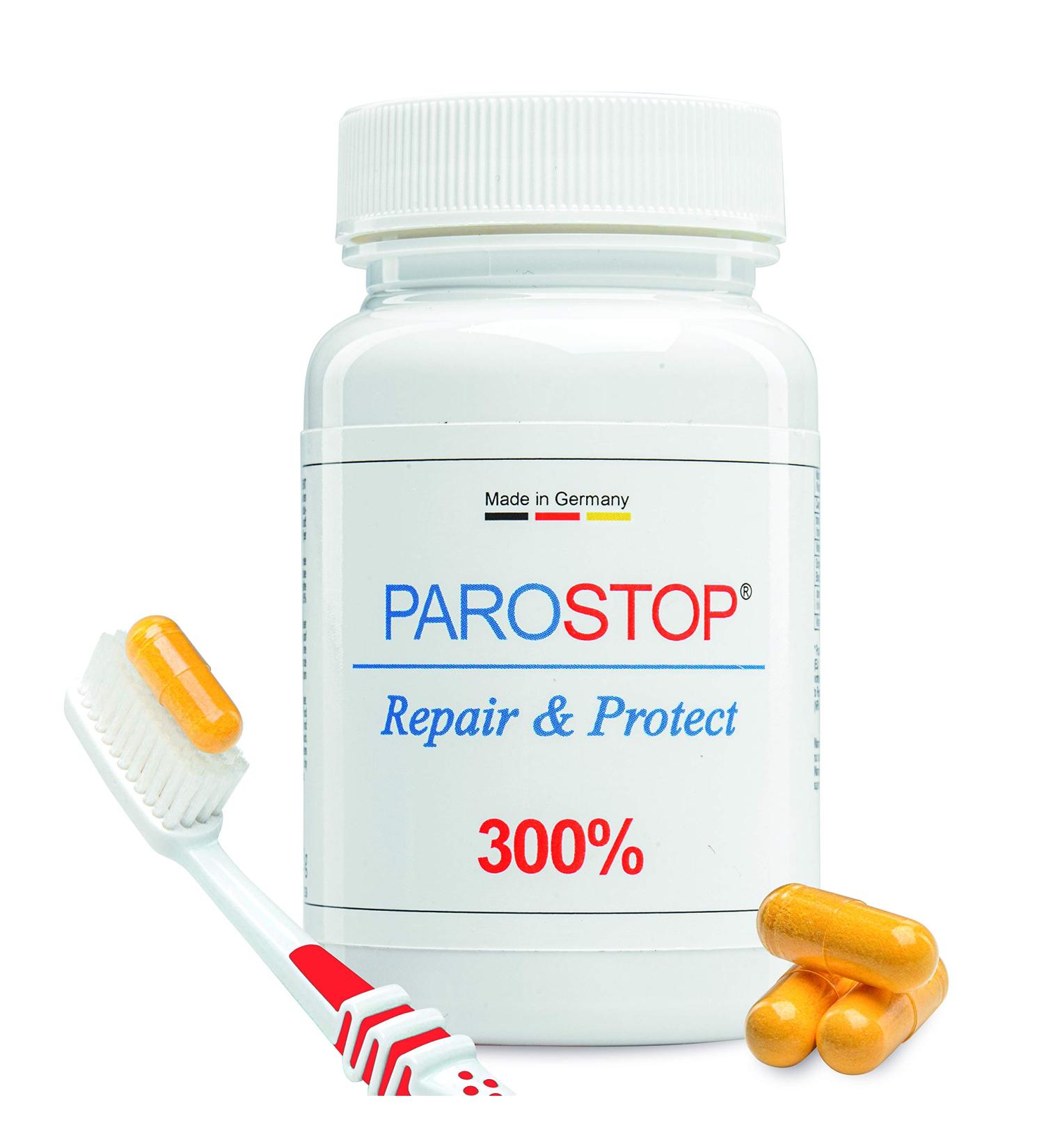 Parostop Repair & Protect with Resveratrol Vitamin D3K2 & Coenzyme Q10 | Made in Germany | 1 Month Cure | German Pharmacy Quality - Buy Now! - Buy Online on GoSupps.com