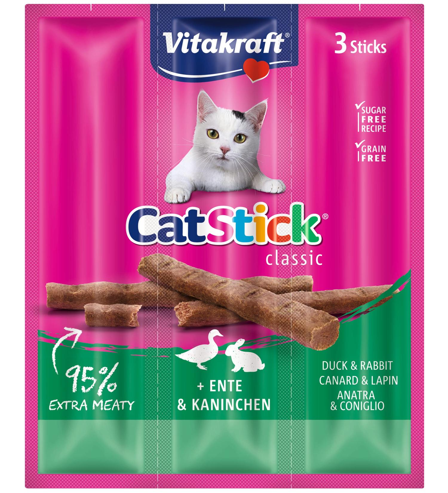 Vitakraft Cat Stick Mini Duck/Rabbit P/3