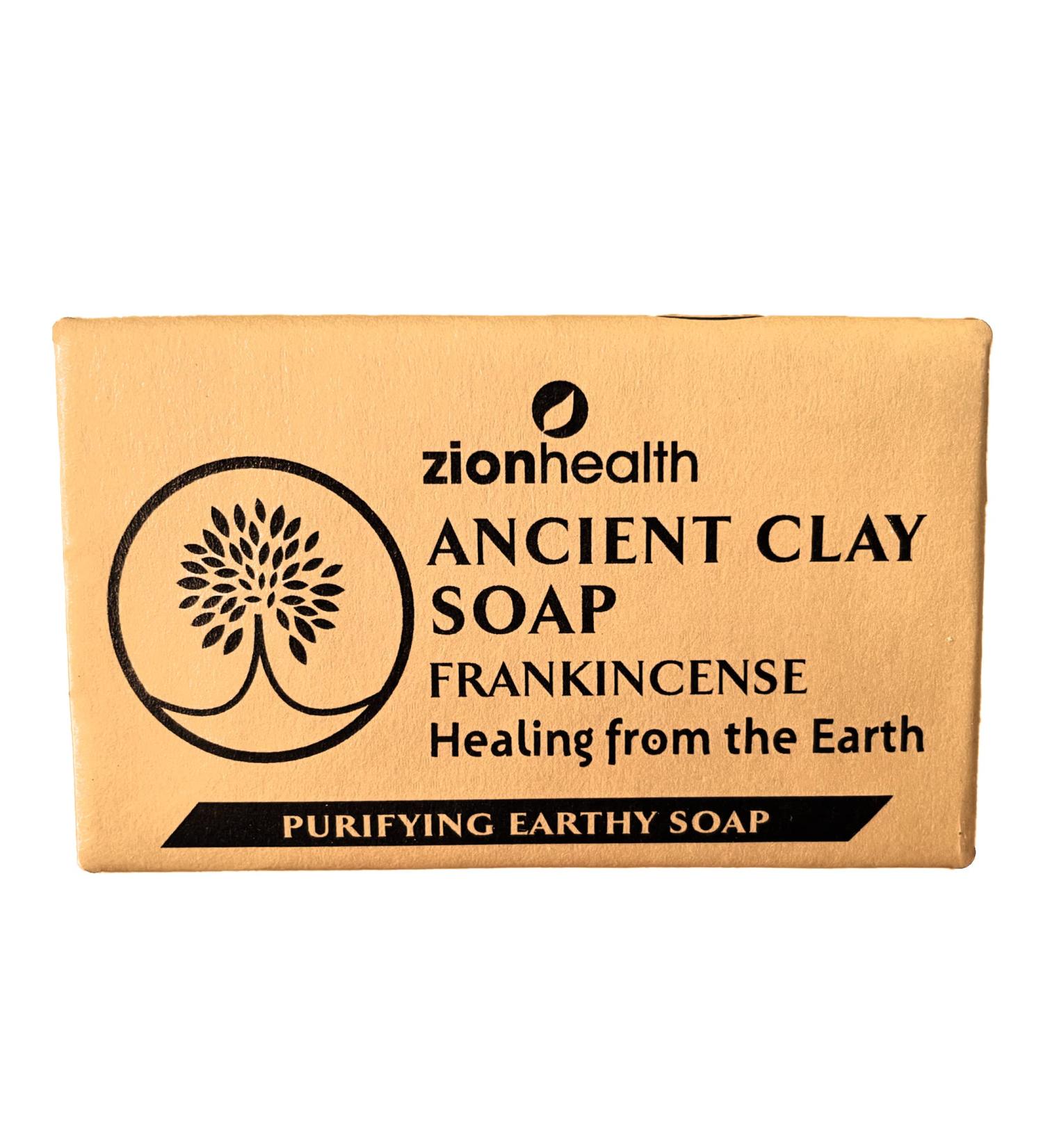 Buy Zion Health Clay Soap with Frankincense - 6 oz Bar for Natural Skin Care | International Shipping Available - Buy Online on GoSupps.com