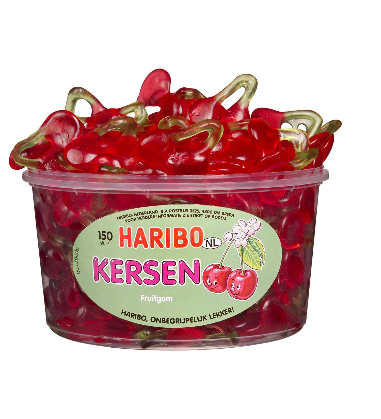 Haribo Happy Cherries tin 150 pieces 1200g cherry 1.2 kg (1 pack)