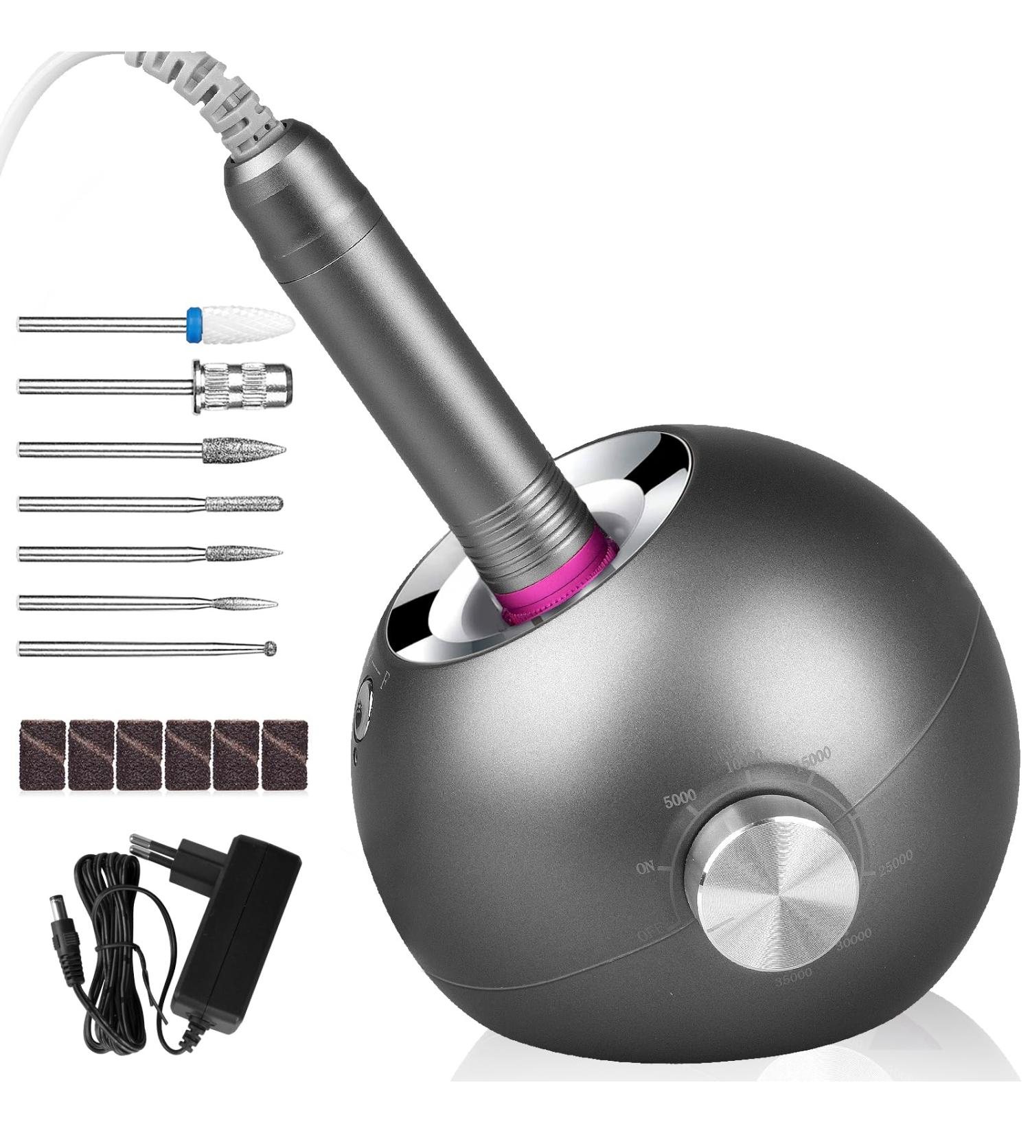 Buy Upgraded Professional Nail Miller 35000 RPM - Electric Nail File Set for Gel & Acrylic Nails - Complete Manicure Pedicure Kit with Ceramic Bits - Safe for Beginners - International Shipping - Buy Online on GoSupps.com