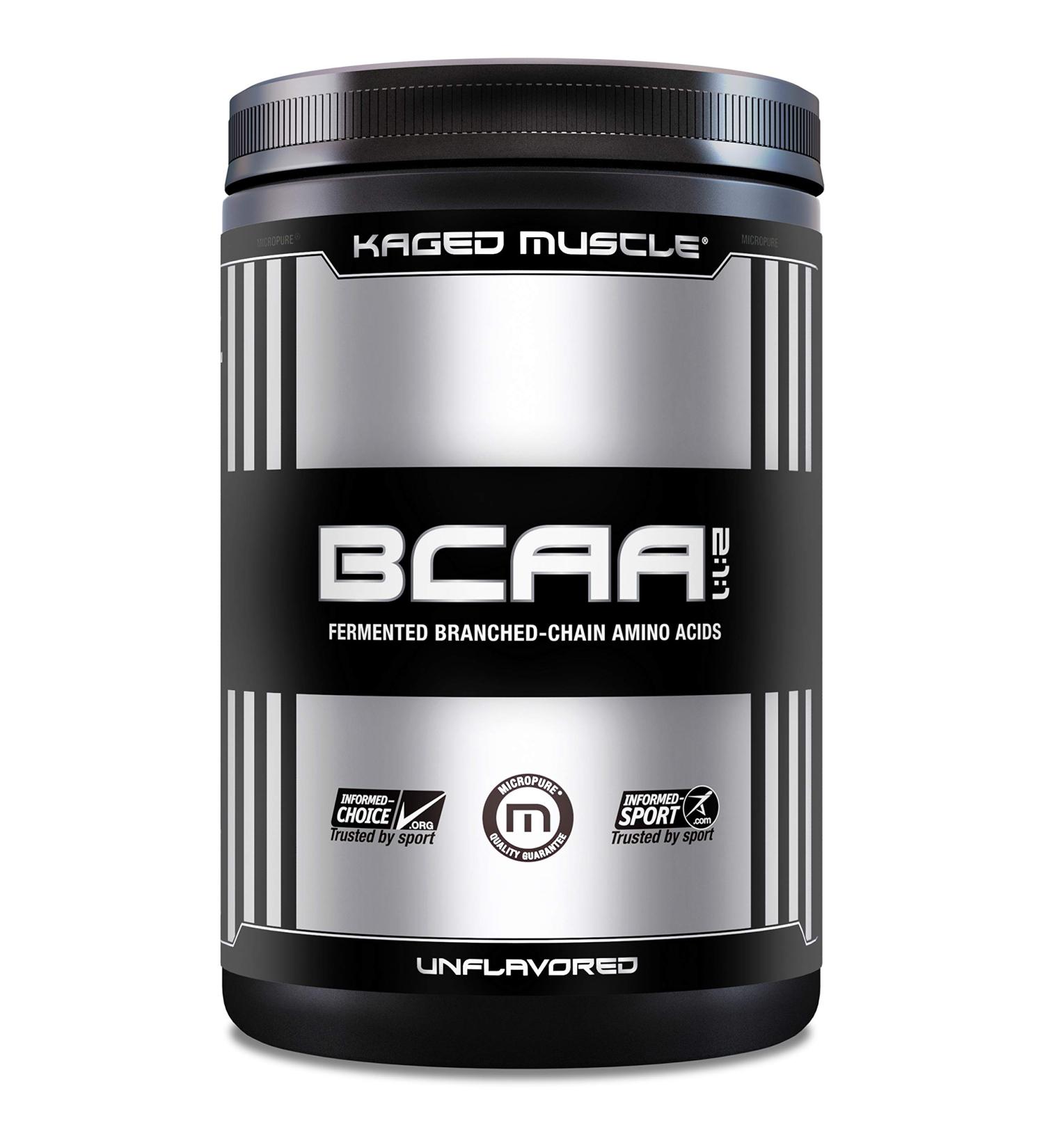 KAGED MUSCLE Fermented BCAA Powder | Vegan, Non-GMO, 72 Servings | Plant-Based Amino Acids for Protein Synthesis - Buy Online on GoSupps.com