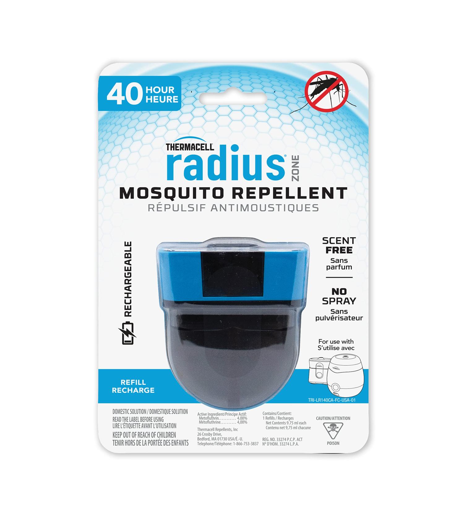 Thermacell Rechargeable Mosquito Repeller Refills 40 Hours Compatible with Thermacell E-Series & Radius Only Powerful Mosquito Protection Zone Deet Free Bug Spray Alternative Scent Free - Buy Online on GoSupps.com