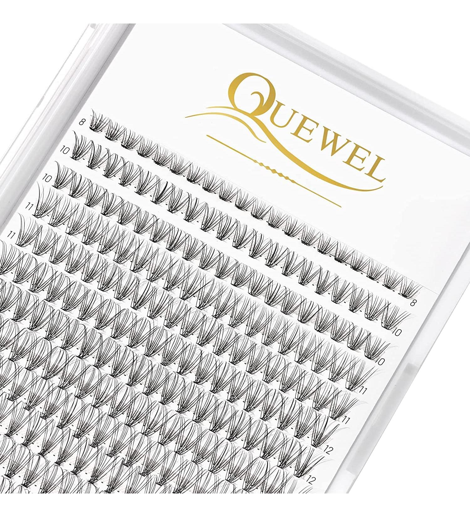 240 Individual False Eyelashes - 10D Curl Mix 8-14mm - Reusable DIY Cluster Lashes for Stunning Eye Makeup - Buy Online on GoSupps.com