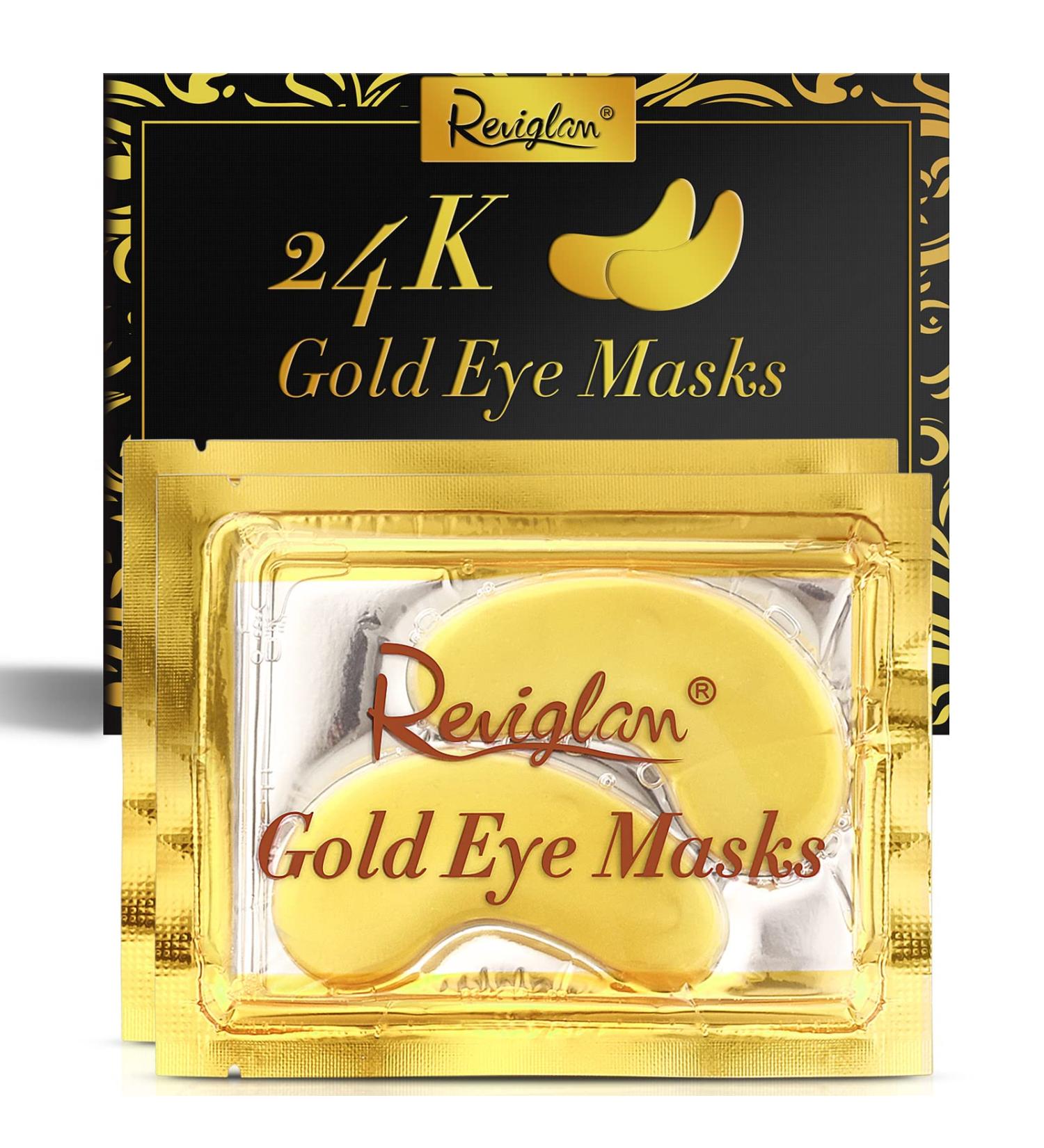 JGSKNE 24K Gold Eye Patches - 10 Pairs: Amino Acid & Collagen Eye Masks for Dark Circles, Puffiness, and Face Care - Buy Online on GoSupps.com
