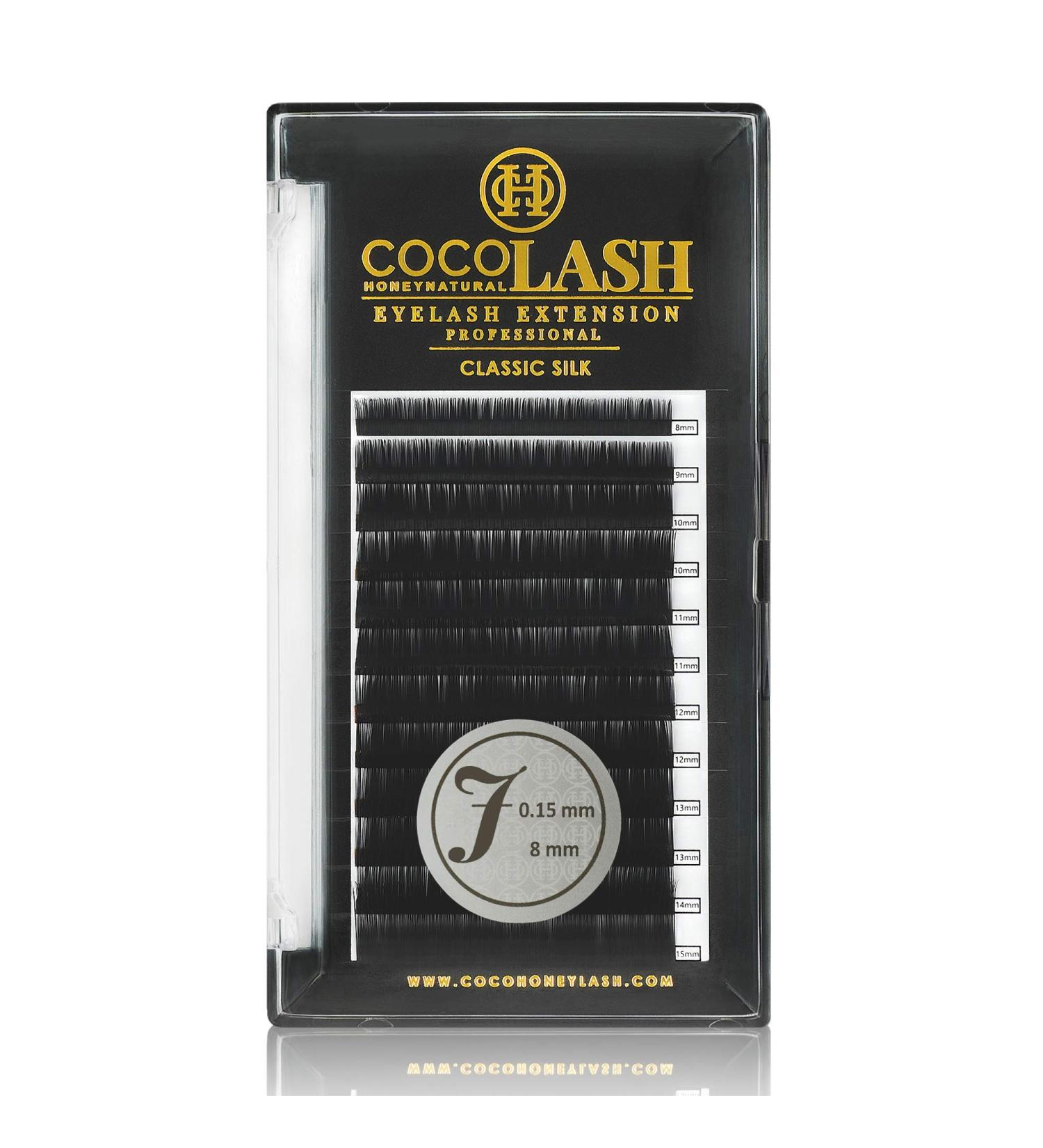 COCO Honey Lash Eyelash Extensions | Classic J Curl 0.15mm Faux Mink Individual Lashes | 8mm Length - Buy Online on GoSupps.com