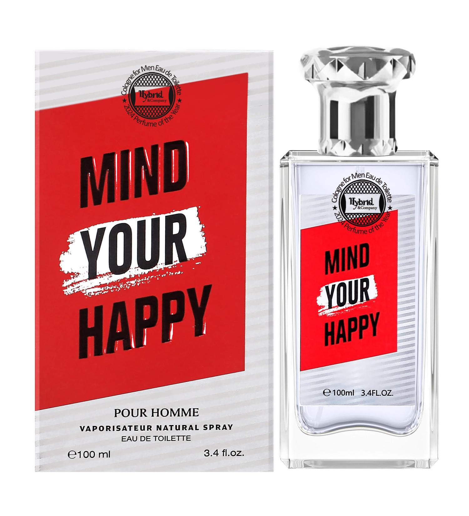 Hybrid & Company Mind Your Happy Young Pour Homme For Men Eau De Toilette Vaporisateur Natural Spray 3.4 Fl Oz - Buy Online on GoSupps.com