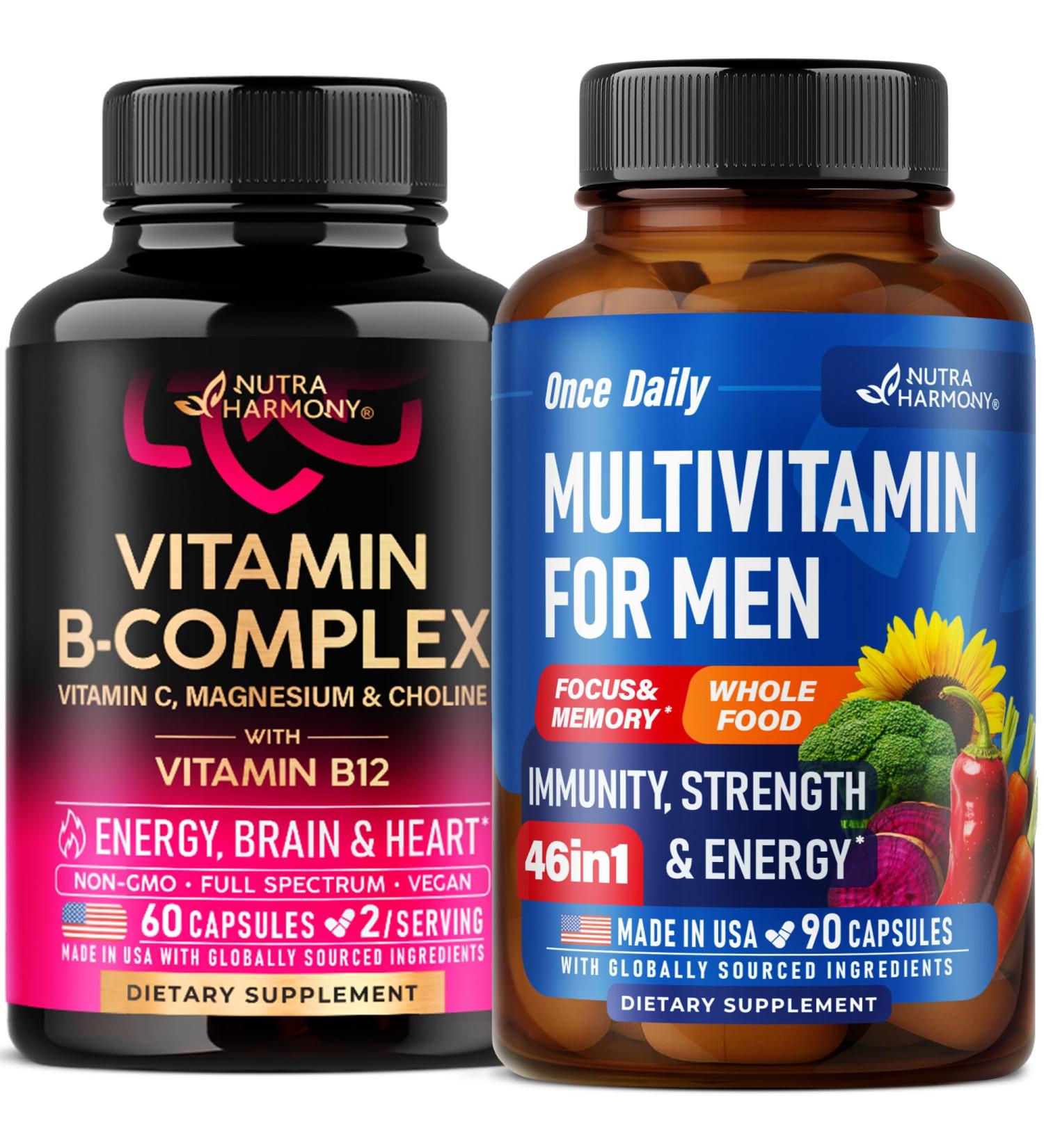 NUTRAHARMONY Vitamin B Complex & Multivitamins for Men
