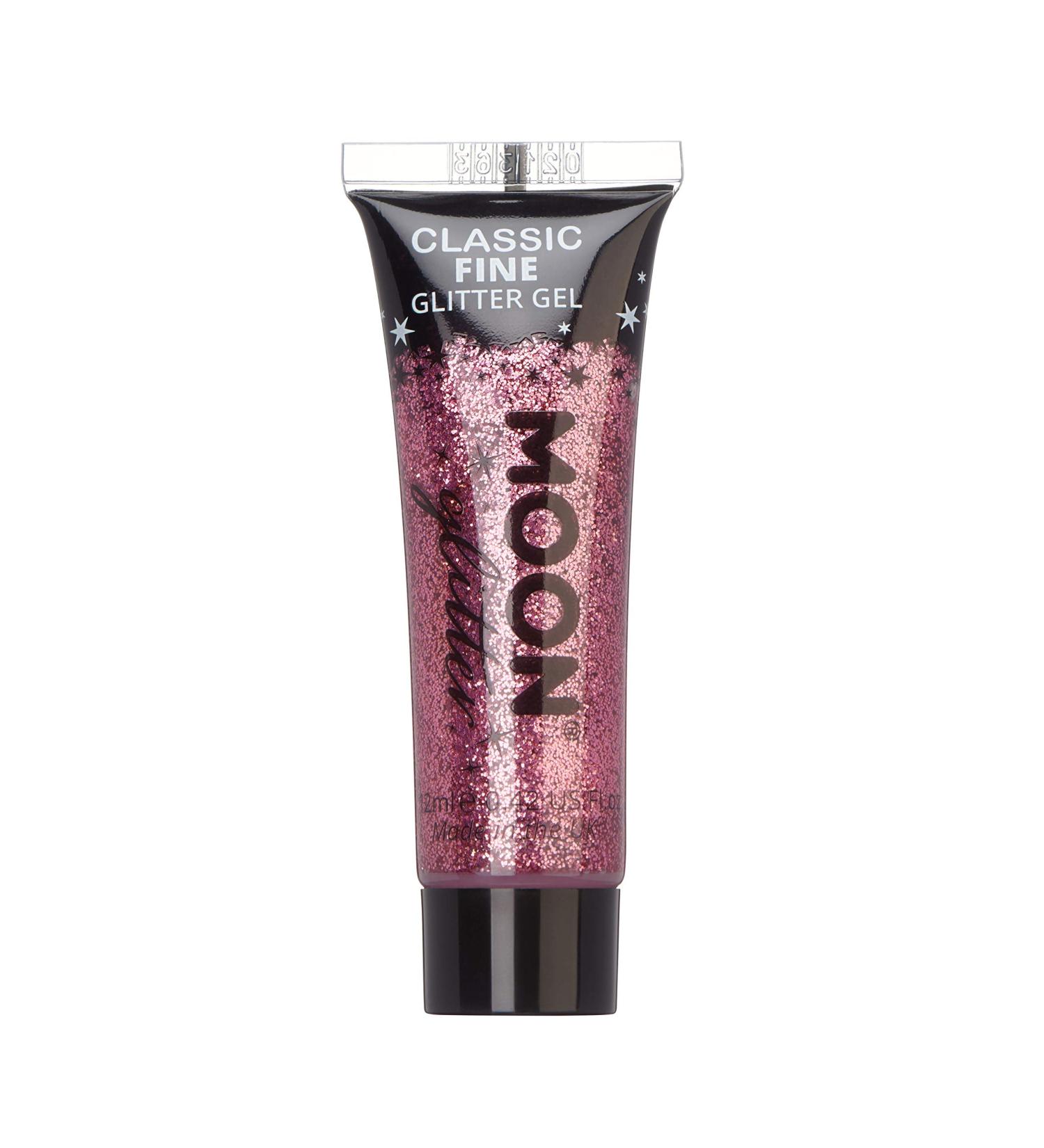 Moon Glitter Pink Fine Glitter Gel - 12ml - Cosmetic Festival Face & Body Paint - Buy Online on GoSupps.com