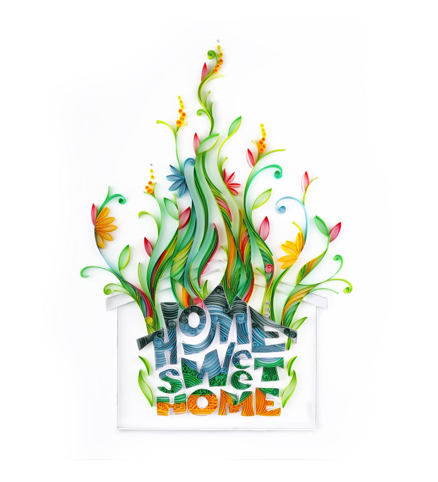 Uniquilling Quilling Kit for Adults - Sweet Home DIY Paper Filigree Painting Kit - Quilling Tools for Home Decor - Best Gifts - 16*20-inch - Buy Online on GoSupps.com