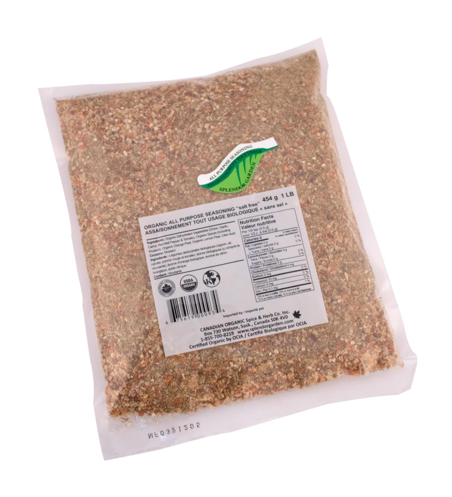 Splendor Garden organic All Purpose Seasoning Sf 454.0 Gram 454 g (Pack of 1) - Buy Online on GoSupps.com