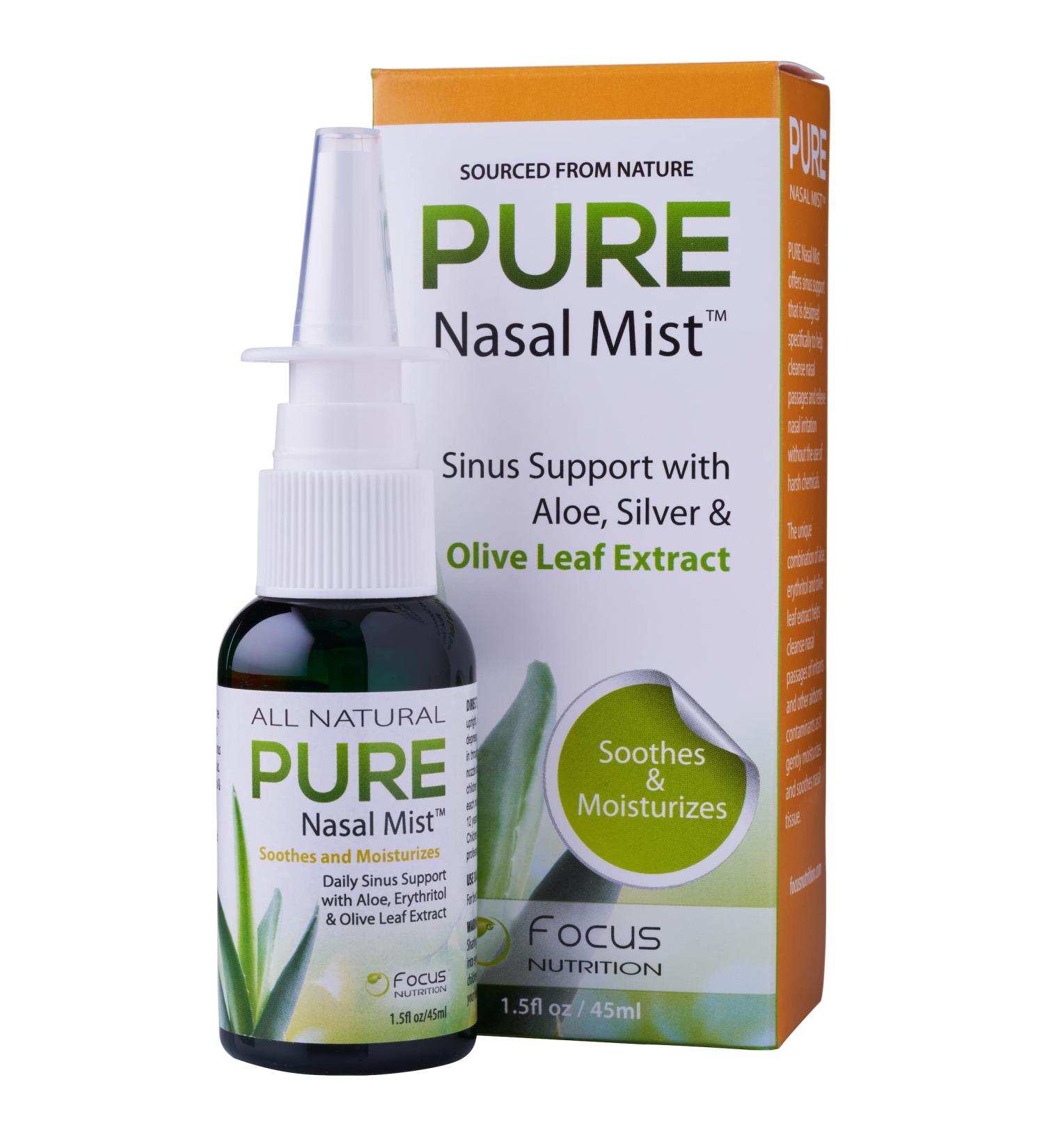 Natural Nasal Relief Spray 1.5oz | Soothe & Moisturize with Erythritol Olive Leaf Aloe & Silver - International Shipping Available - Buy Online on GoSupps.com