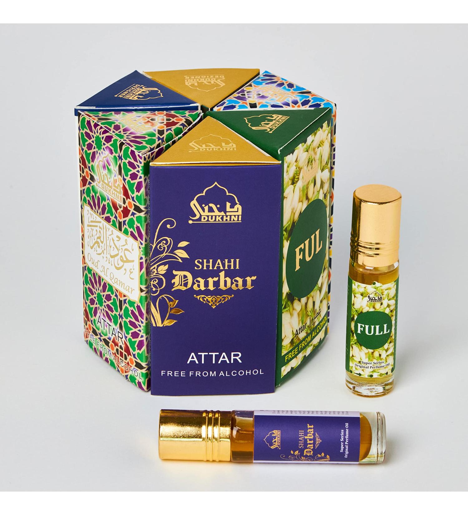Dukhni Mixed Attar Oil Set | Authentic Arabic Fragrance Oils for Ramadan & Eid | 6ml each Open Sky, Ful SkyDive, Shahi Darbar, Oud Al Qamar, Oud Al Raghbah - Buy Online on GoSupps.com