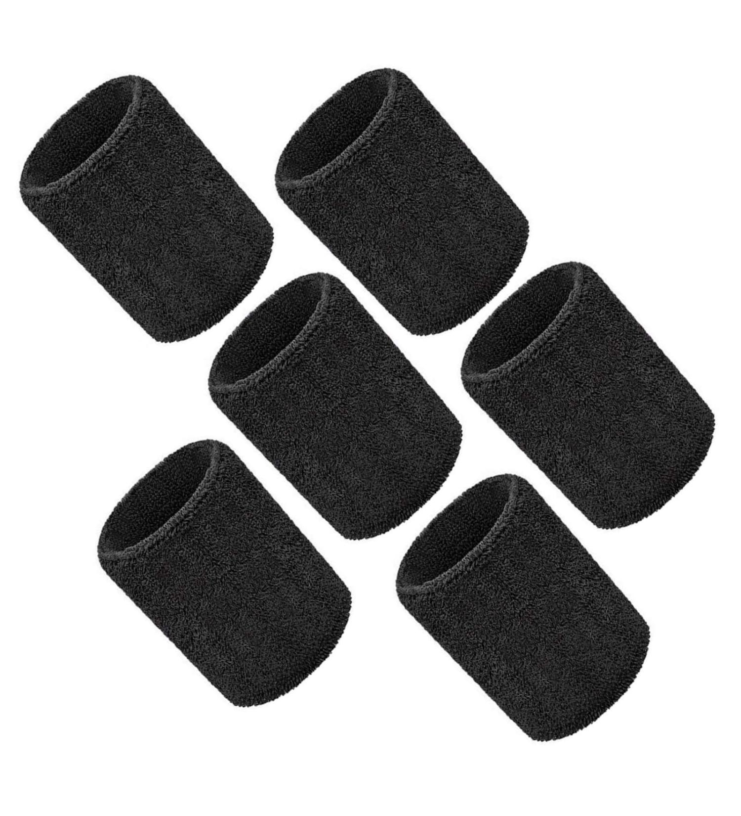 LIUJZZJ 6 Pack Sports Wristbands - Absorbent Sweatbands for Football Basketball & Athletics | Best Performance Gear - Buy Online on GoSupps.com