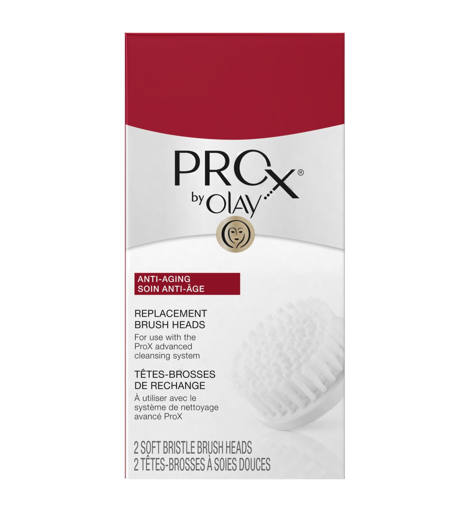 Olay ProX Advanced Facial Cleansing System Replacement Brush Heads - 2 Pack - Buy Online on GoSupps.com
