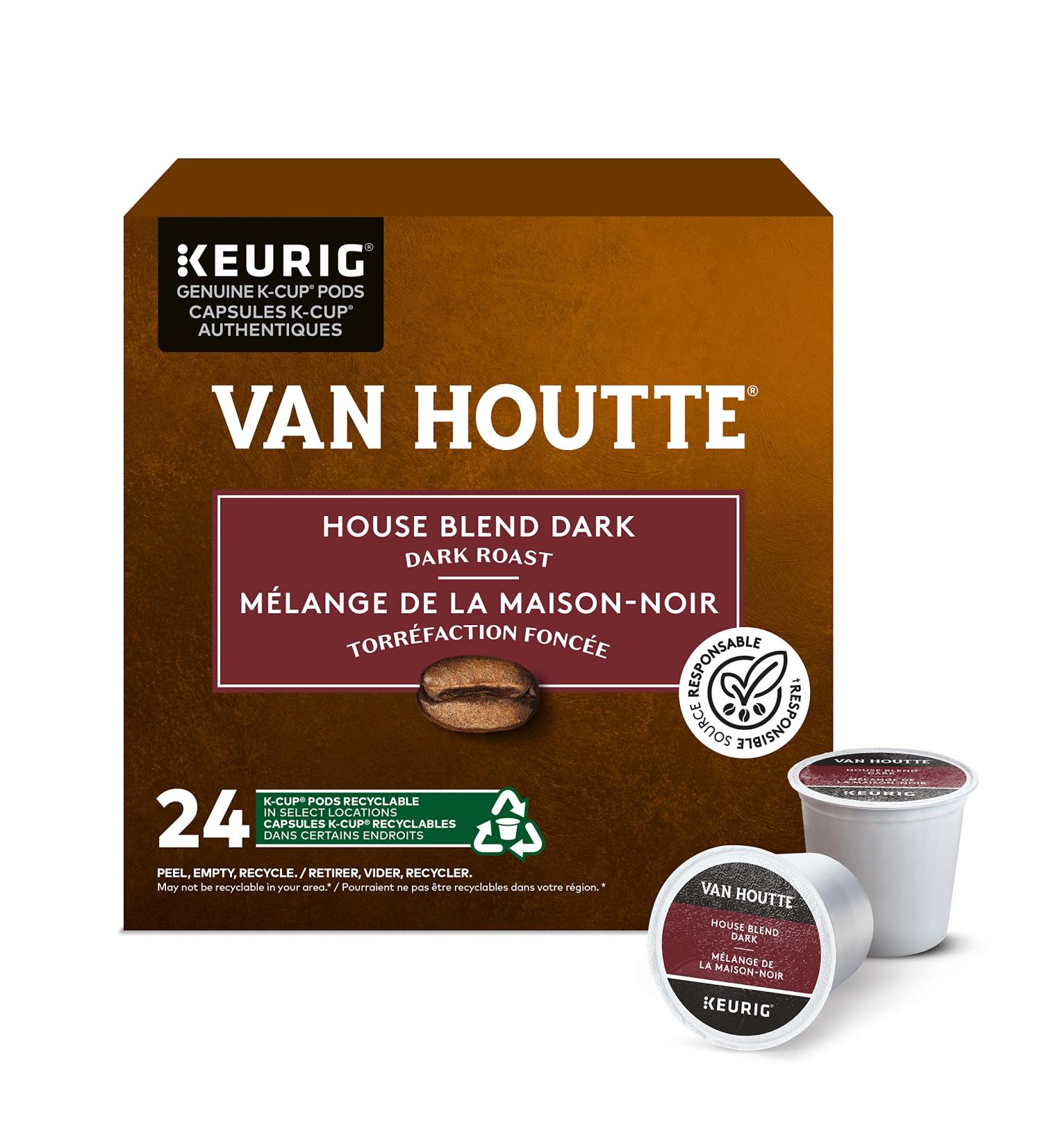 Van Houtte House Blend Dark K-Cup Coffee Pods 24 Count For Keurig Coffee Makers House Blend Dark 1 Count ( Pack of 24 ) - Buy Online on GoSupps.com