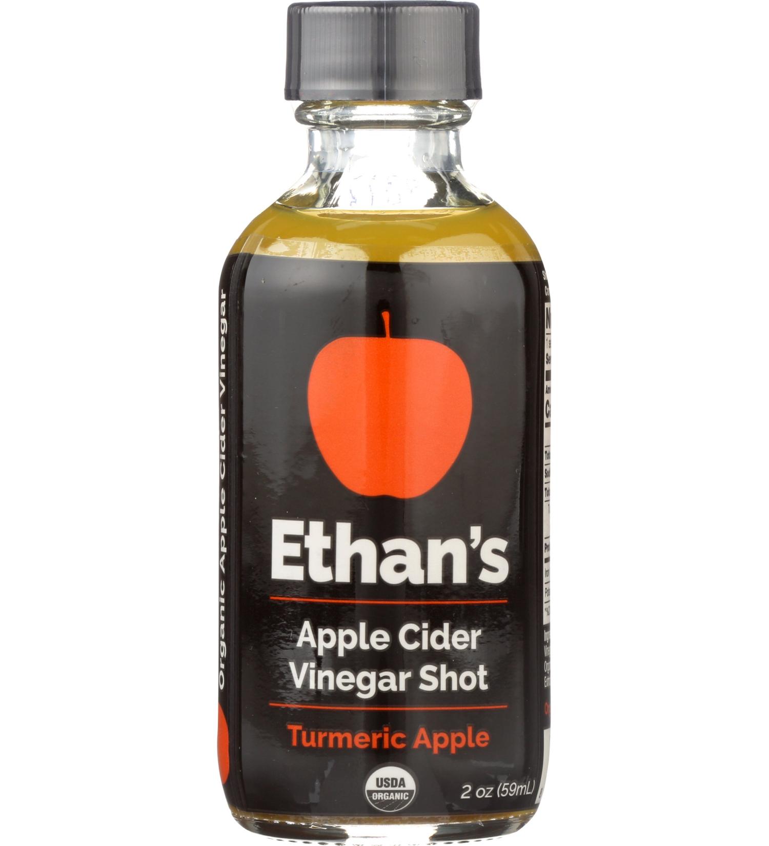 Ethan's Turmeric Apple Cider Vinegar Shots - Pack of 12 | Boost Immunity & Energy - Buy Online on GoSupps.com