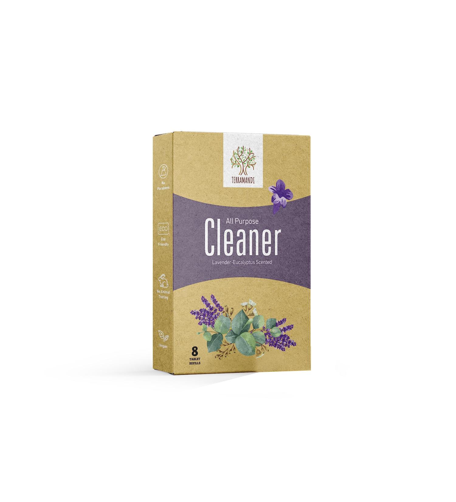All-Purpose Cleaner Refills - Eucalyptus & Lavender Multi-Surface Cleaning Tablets (8 Count) - Makes 8x 24 fl oz Bottles - Eco-Friendly & Powerful Cleaning Solution - Buy Online on GoSupps.com