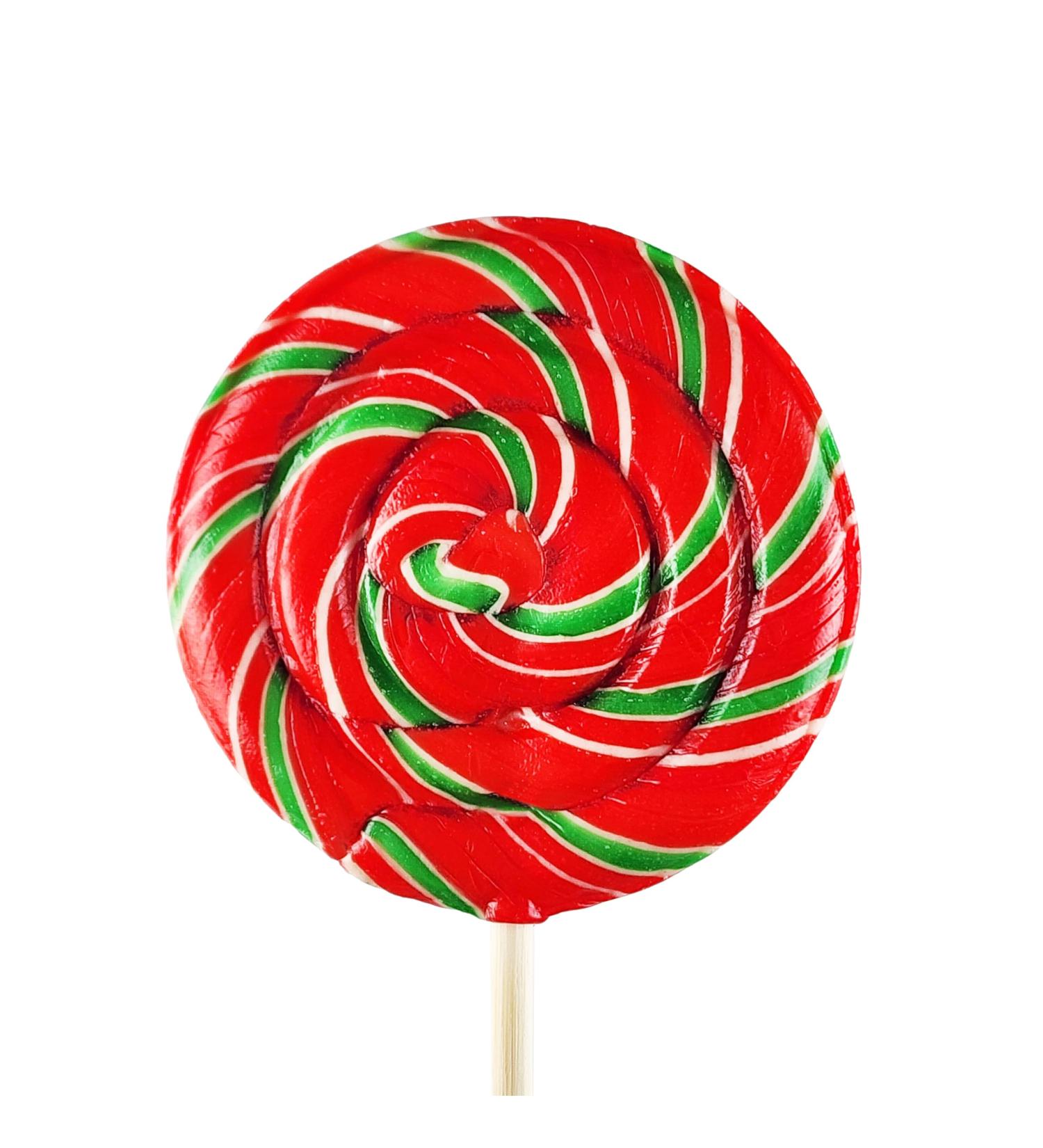 Cherry Premium Sweet Whirls Lollipops 24 count 60 Grams & 3.25" diameter per piece