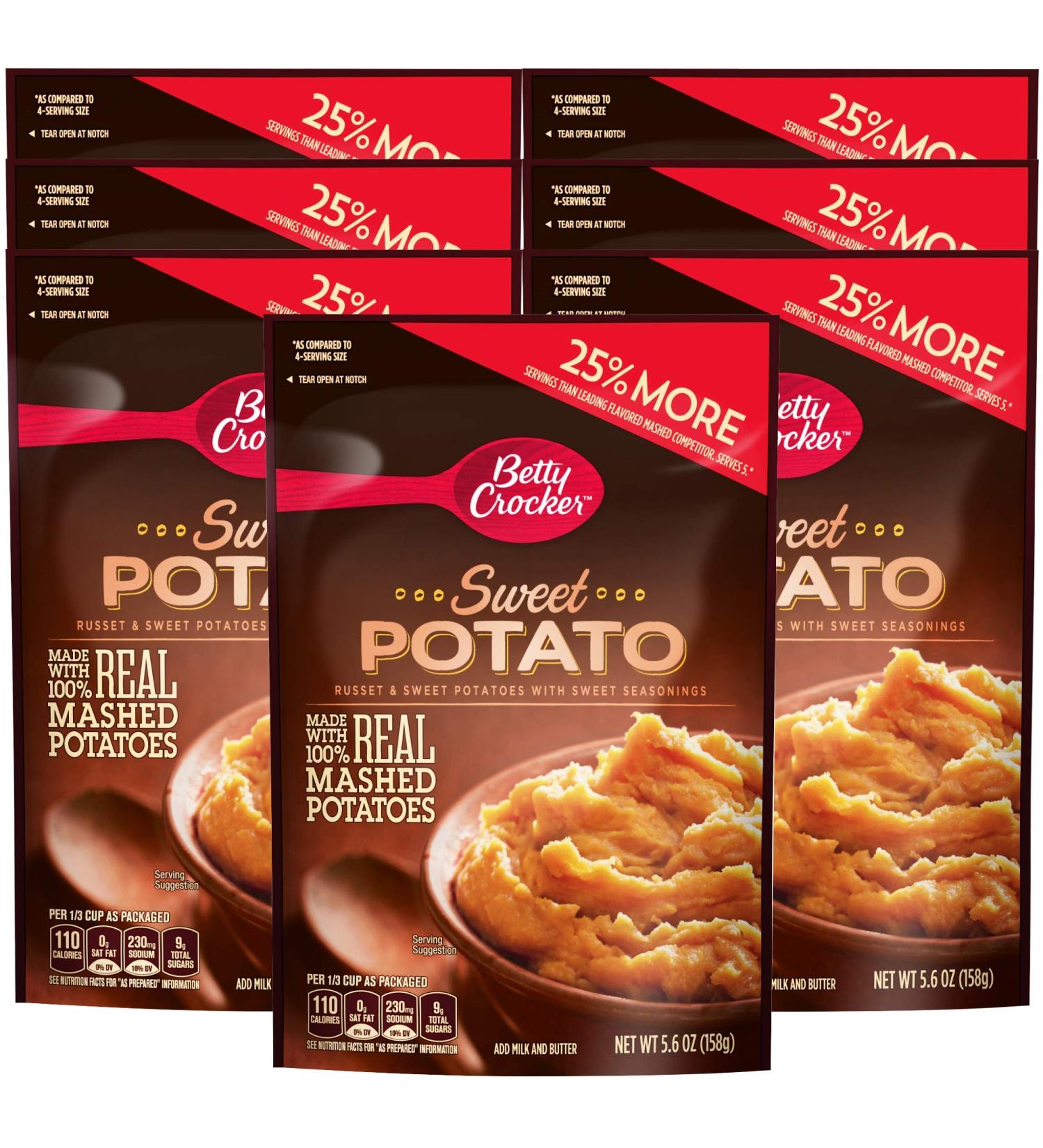 Betty Crocker Homestyle Sweet Potato Mashed Potatoes 5.6 oz - 7 Pack Case - Buy Online on GoSupps.com