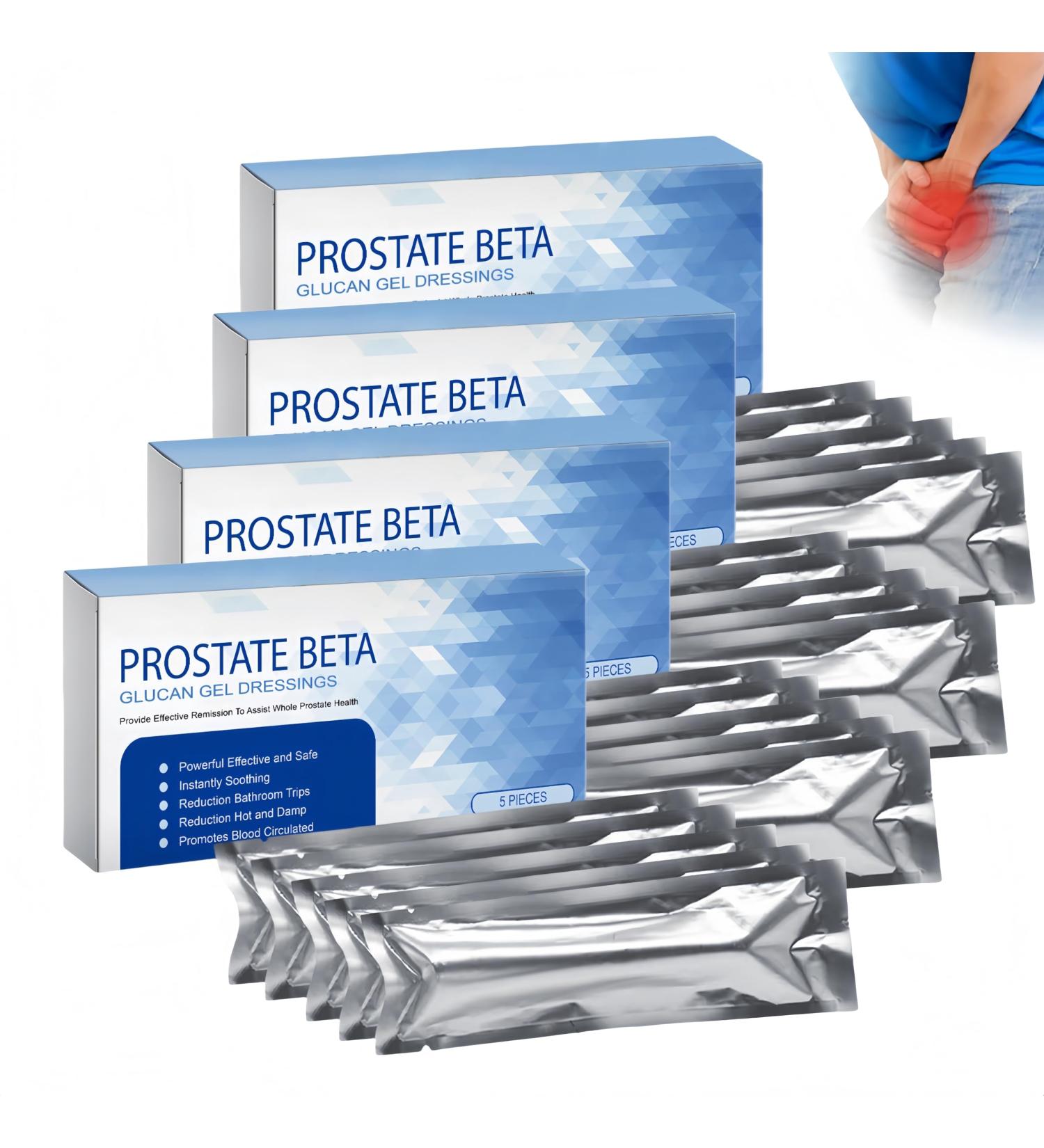 Pansements de gel de b ta-glucane pour la prostate Gel pour la prostate Cr me de soin pour hommes Cr me hydratante pour hommes S r et efficace 5 pi ces (4Pi ce) - Buy Online on GoSupps.com