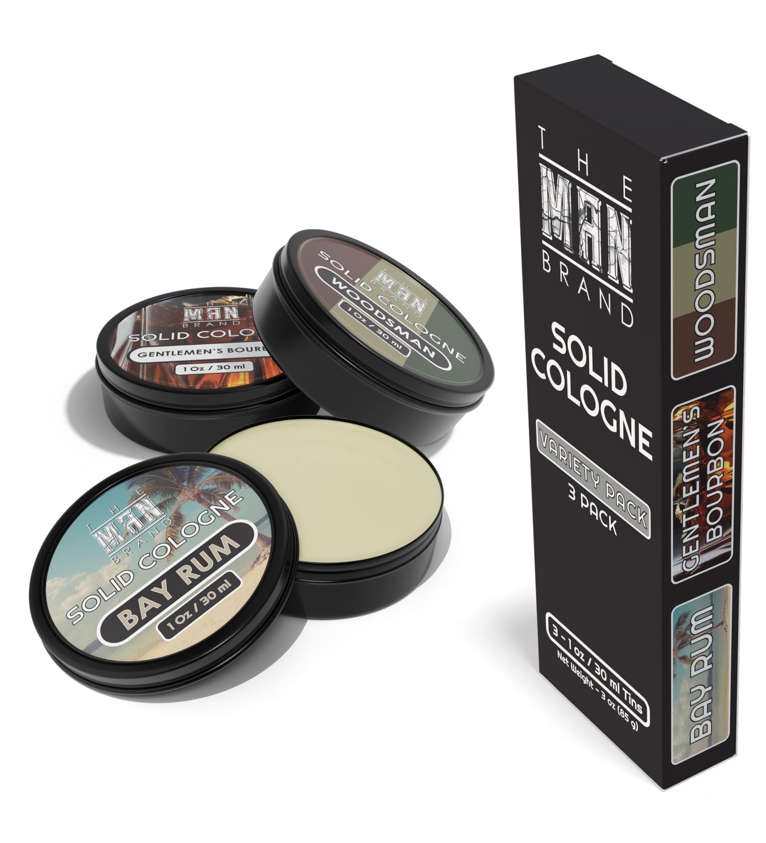 Solid Cologne Men's Cologne Sample Set Solid Perfume with a Bourbon Cologne Bay Rum Solid Cologne and Woodsman Men's Fragrance (1 Ounce (Pack of 3) Gentlemen's Bourbon/Bay Rum/Woodsman) Bay Rum/Gentlemen's Bourbon/Woodsman - Buy Online on GoSupps.com