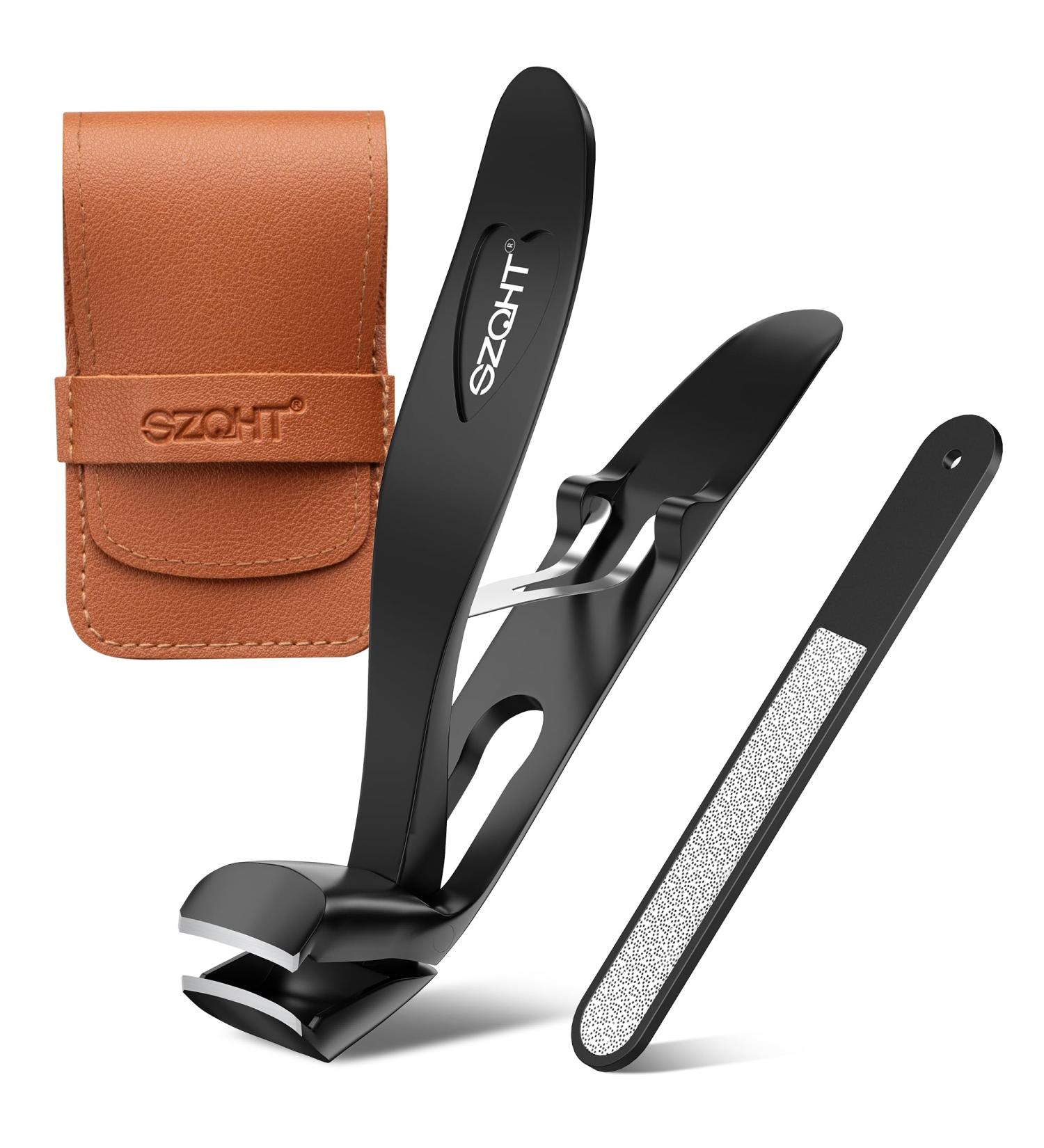Premium Stainless Steel Nail Clippers - Ergonomic Toenail Clipper with Storage | Perfect Gift Idea | Nail Perfection - Buy Online on GoSupps.com