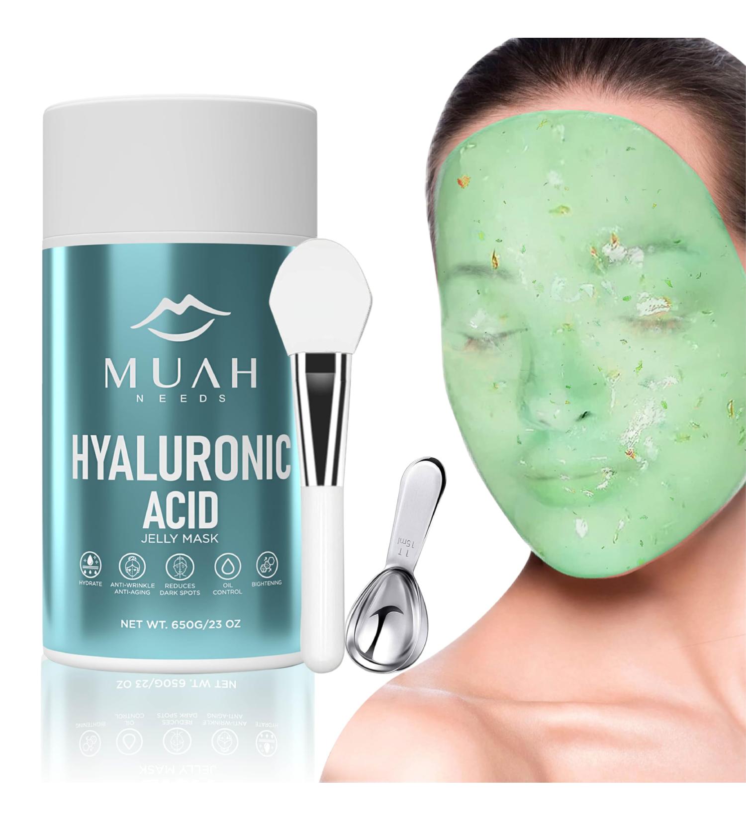 Premium Hyaluronic Acid Jelly Mask Powder - Hydrafacial Cooling & Hydrating Peel-Off Face Mask | 23oz - Professional Grade for Spa Treatments - Buy Online on GoSupps.com
