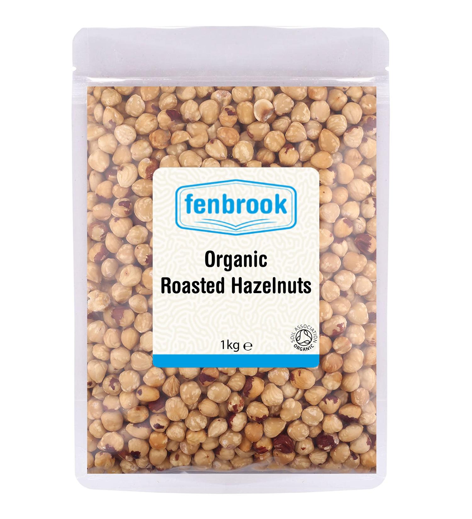 Organic Roasted Hazelnuts 1kg | Certified Organic by Fenbrook Organic - Buy Online on GoSupps.com