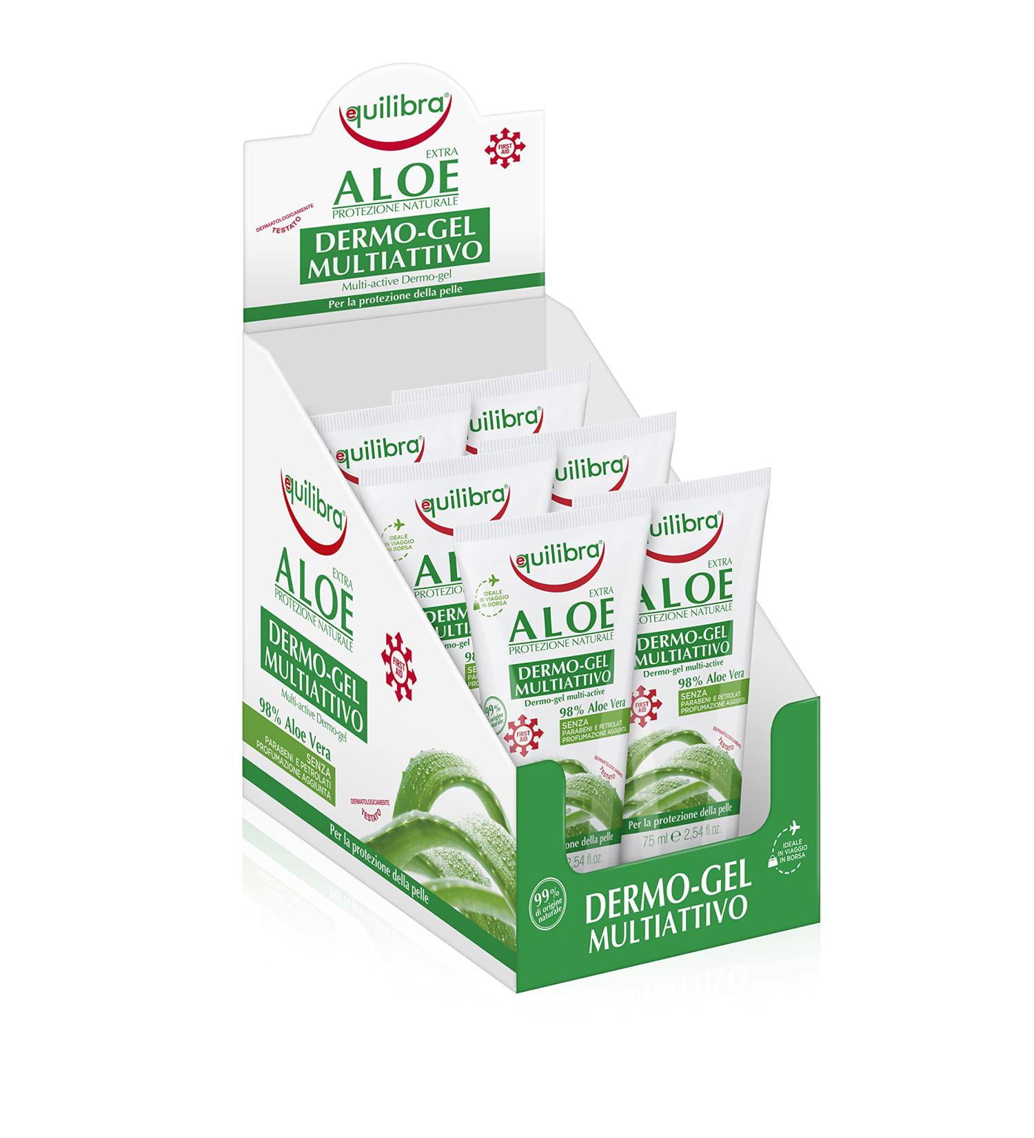 Equilibra Equilibra Body Aloe Dermo-Gel Soothing gel based on Aloe Vera Body cream for redness after-sun relief after waxing or shaving red gums