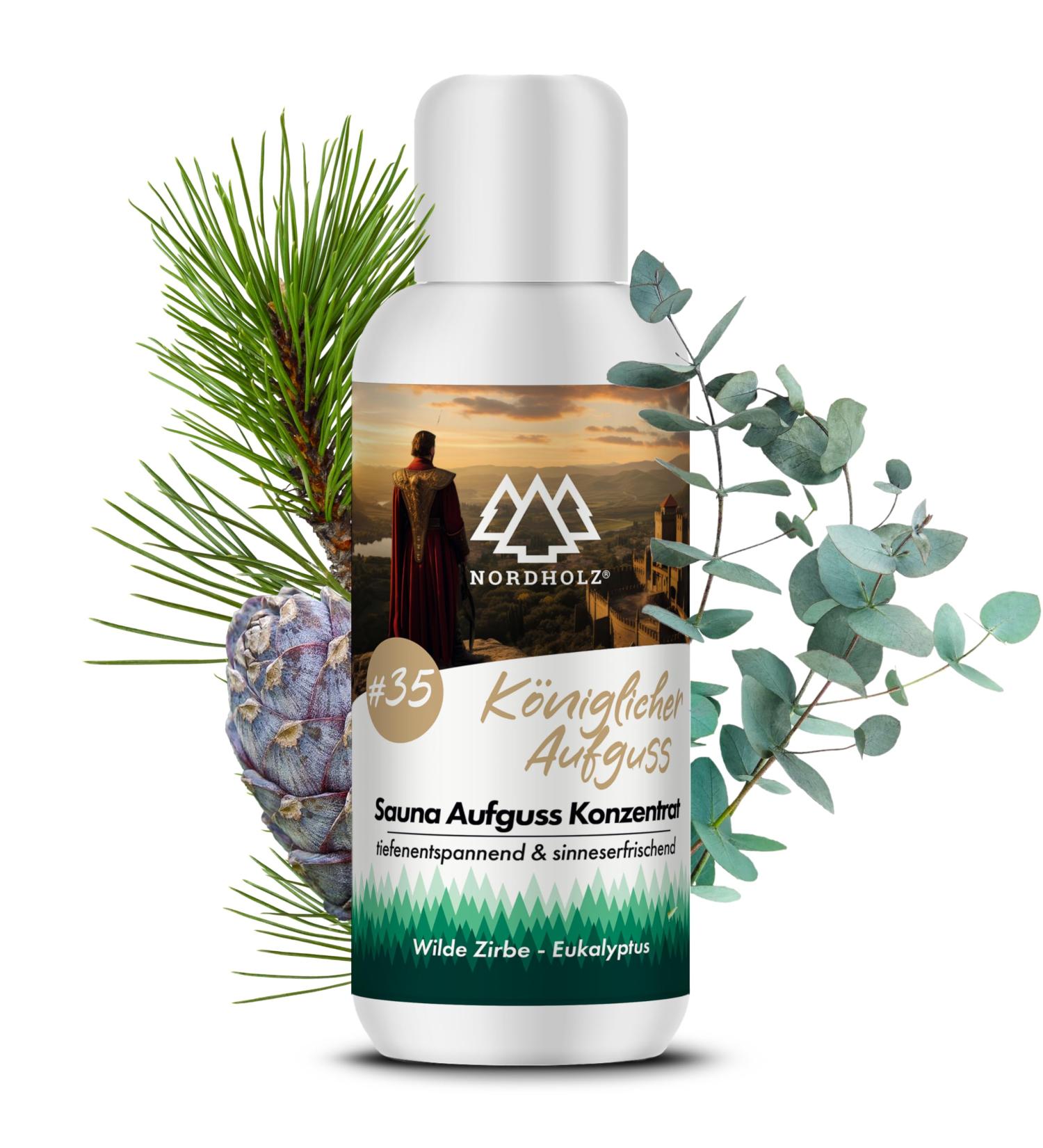 Nordholz Sauna Infusion | 48 Varieties of 100ml | #35 Royal Infusion - Natural Sauna Fragrance for Relaxation | Best Sauna Accessories - Buy Online on GoSupps.com