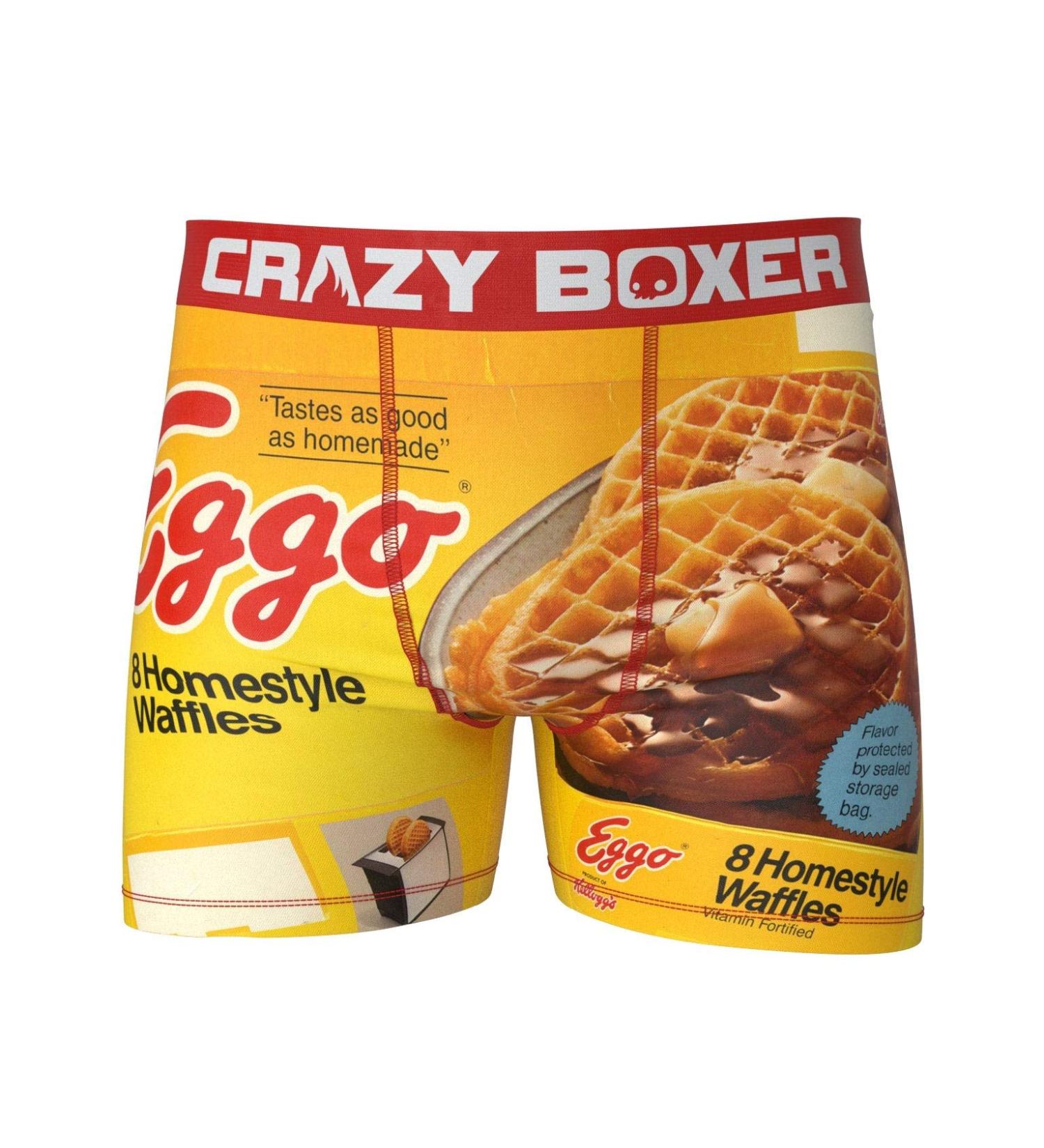 Buy Crazy Boxers Men's Retro Eggo Boxer Briefs - Comfortable & Stylish International Shipping Available - Buy Online on GoSupps.com