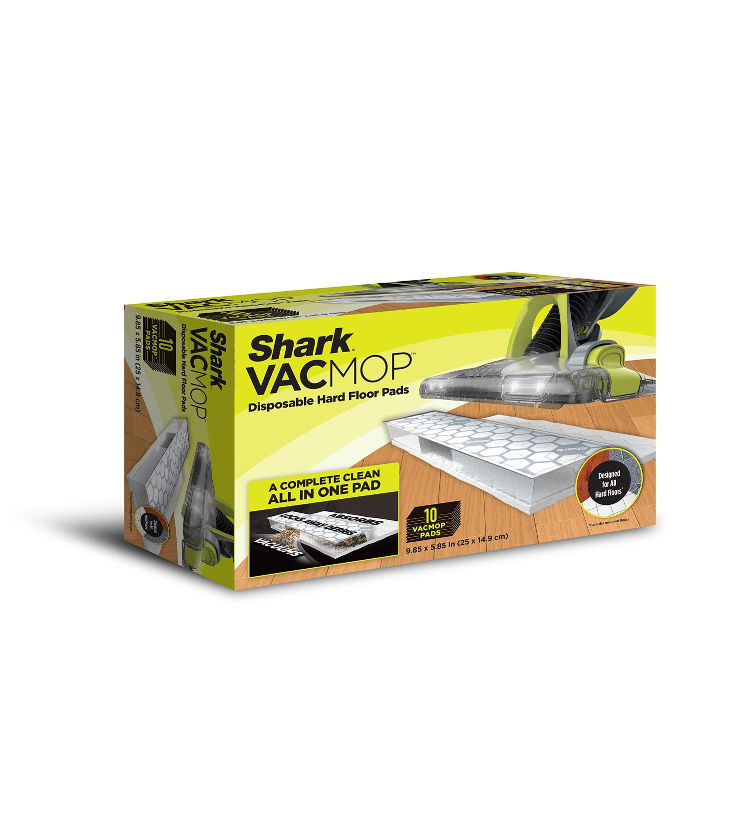 Shark VACMOP Refill White 10 Count - Disposable Hard Floor Vacuum and Mop Pad - Buy Online on GoSupps.com